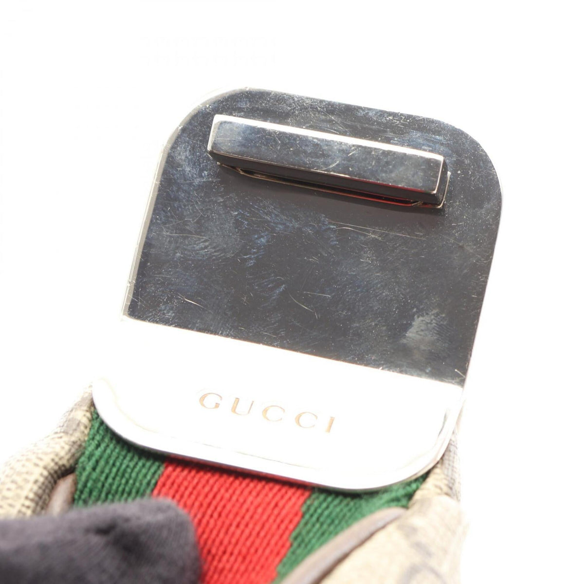 Gucci Beige Multi-Color Coated Canvas Leather Handbag Shoulder Bag (Pre-Owned)