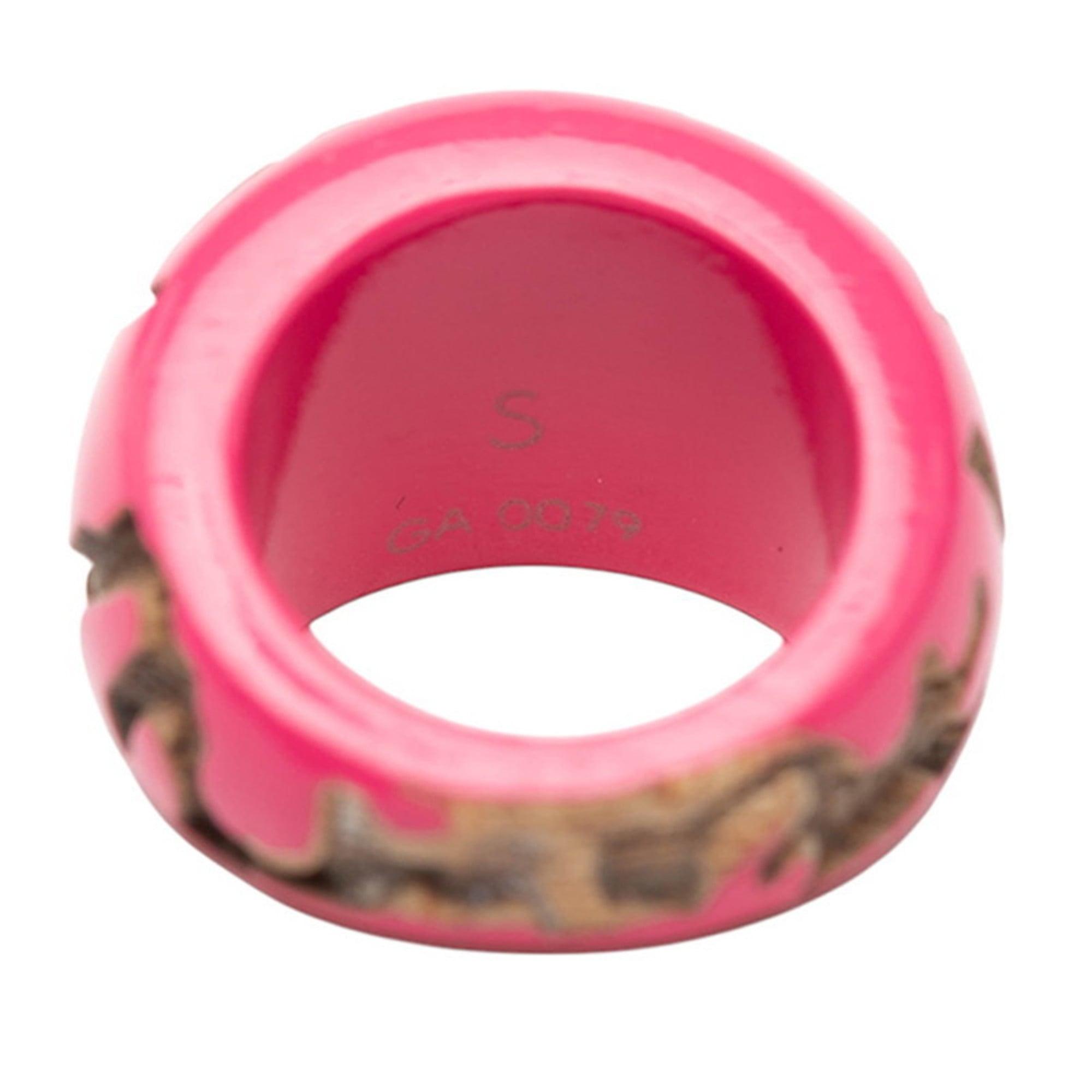 Louis Vuitton Pink Wood Band Ring (Pre-Owned)