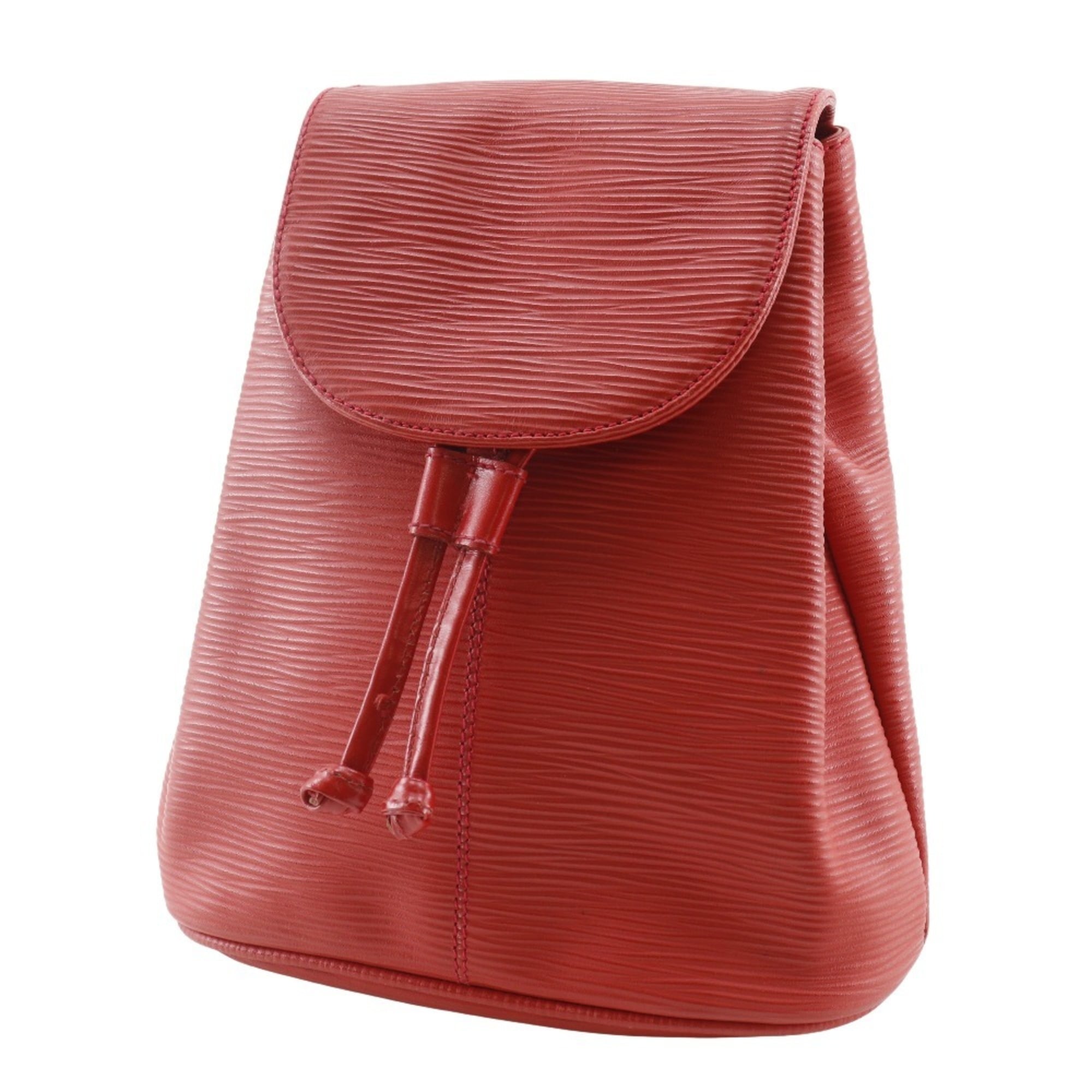 Fendi Red Color Leather Backpack (Pre-Owned)