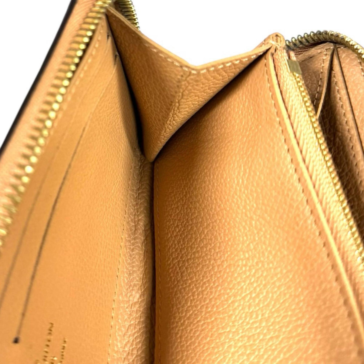 Louis Vuitton Monogram Empreinte Beige Galle Or Monogram Empreinte Coin Purse/Coin Case (Pre-Owned)