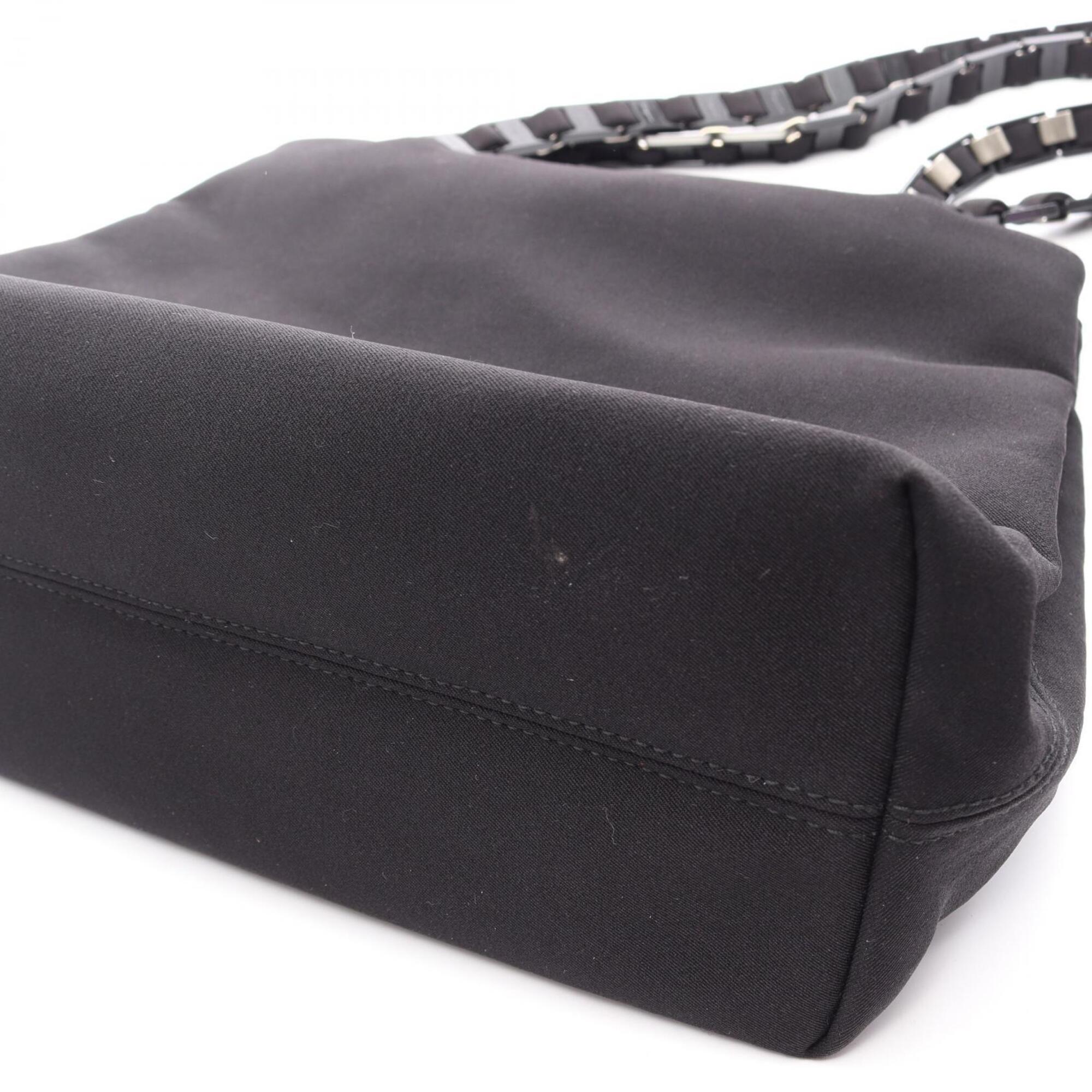 Salvatore Ferragamo Black Nylon Handbag Shoulder Bag (Pre-Owned)