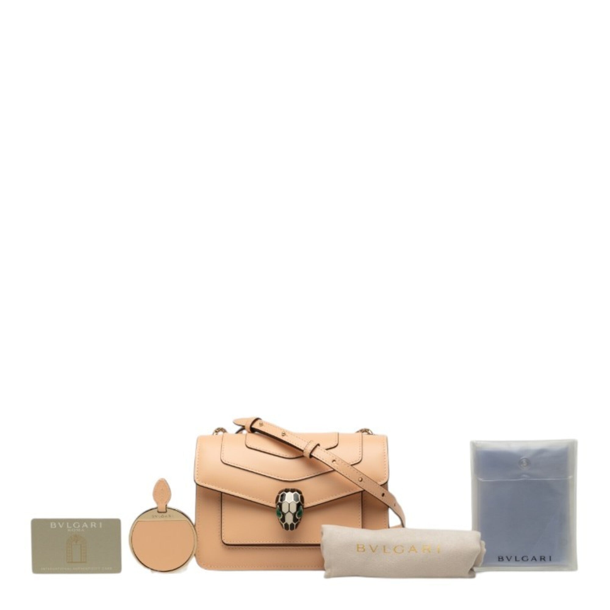 Bvlgari Beige Leather Shoulder Bag (Pre-Owned)