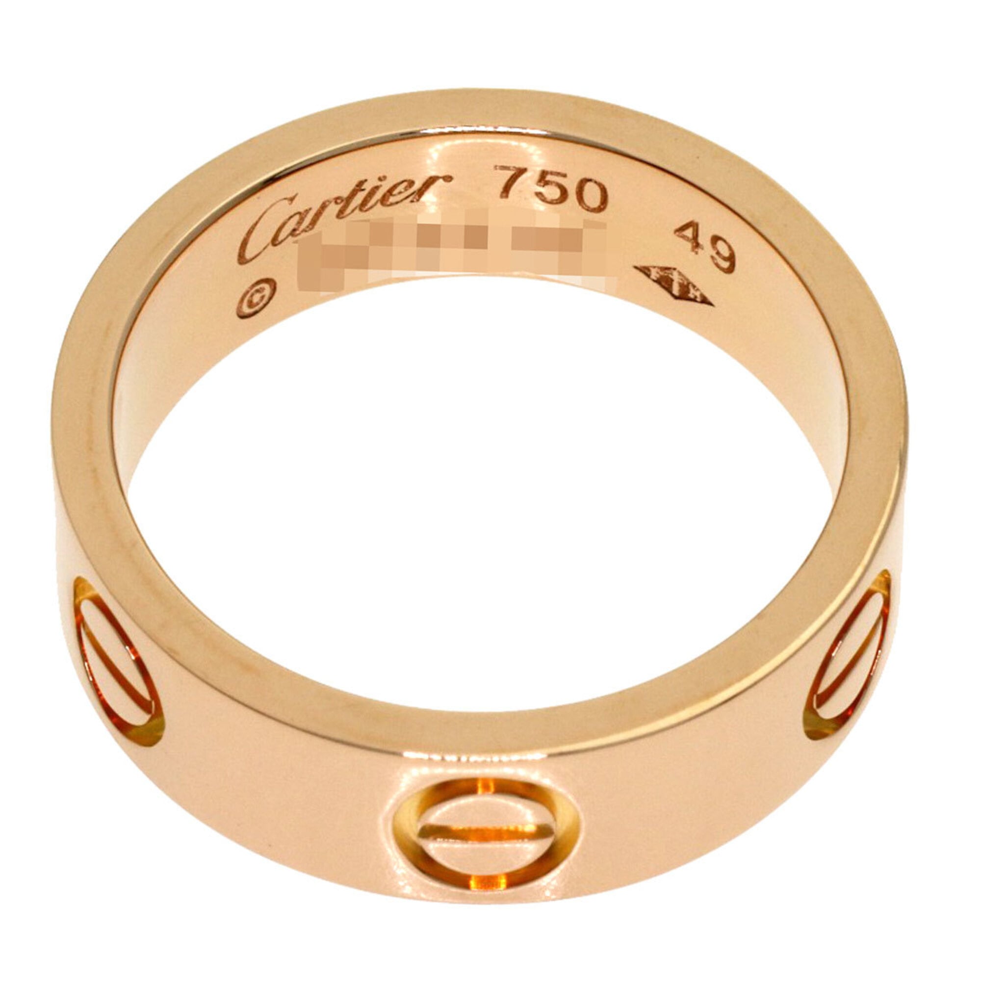 Cartier Love Pink Gold (18K) Band Ring (Pre-Owned)
