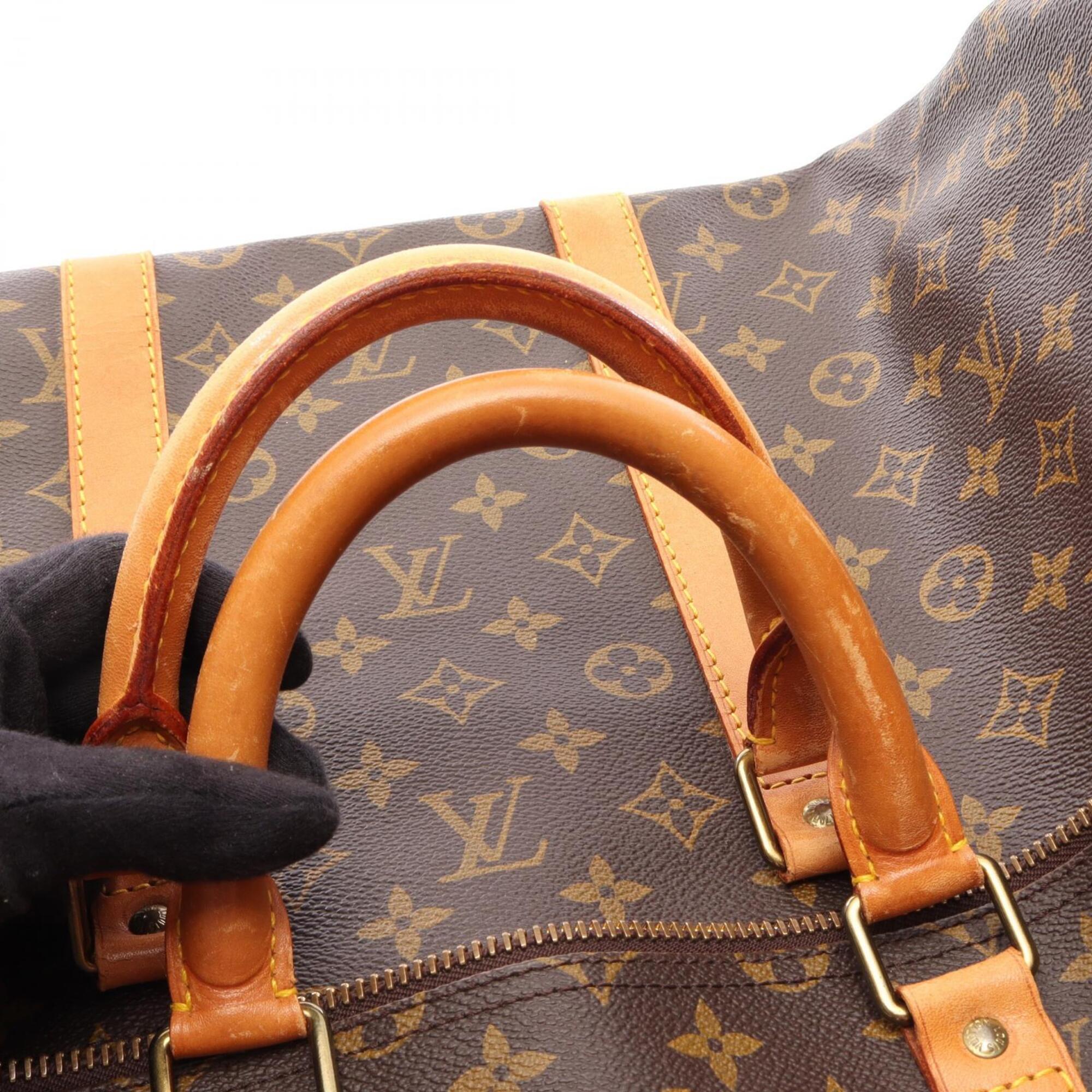 Louis Vuitton Brown Pvc Coated Canvas Boston Bag Handbag (Pre-Owned)