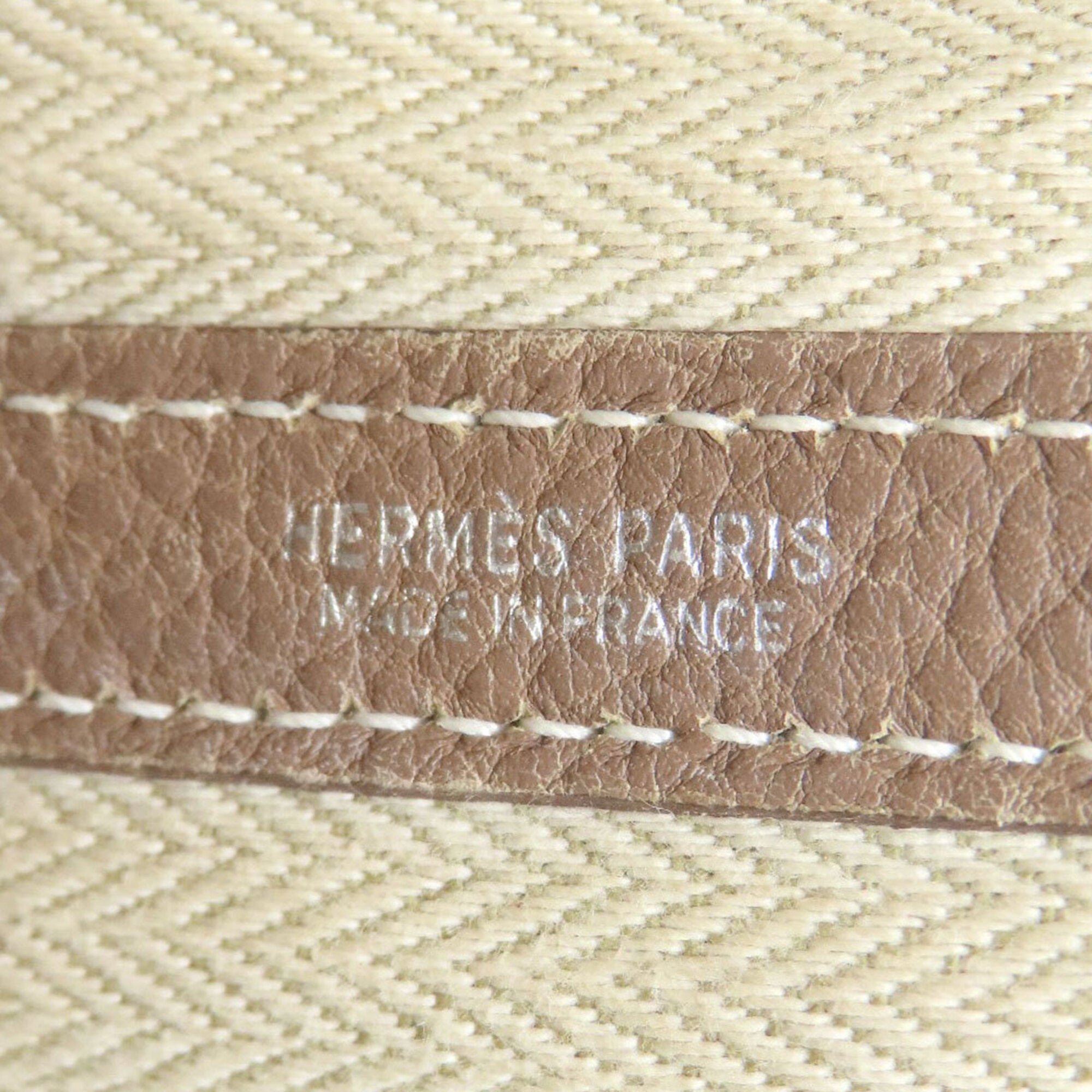 Hermes Garden Etoupe Gray Negonda Leather Tote Bag (Pre-Owned)