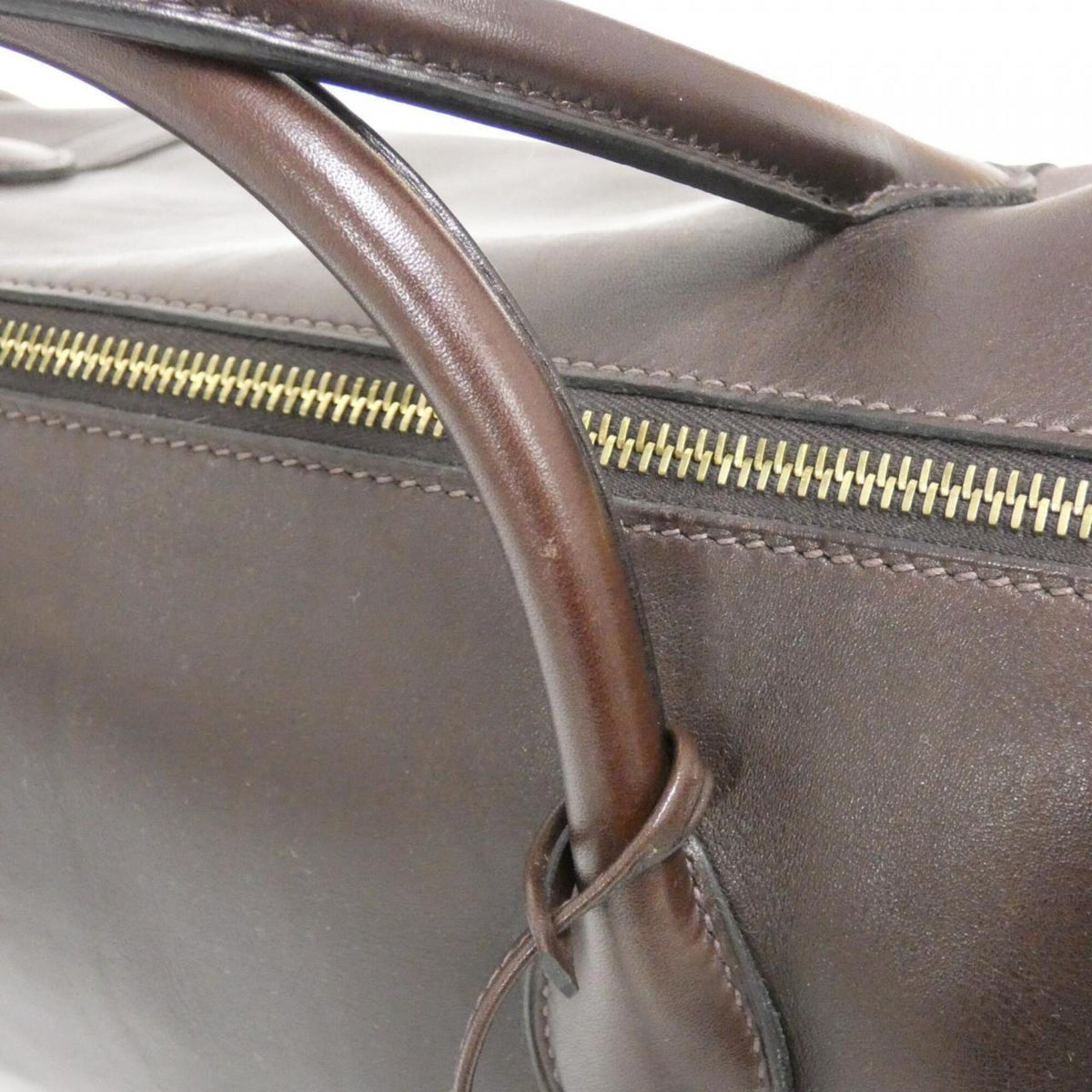 Hermes Brown Evercalf Leather Handbag (Pre-Owned)