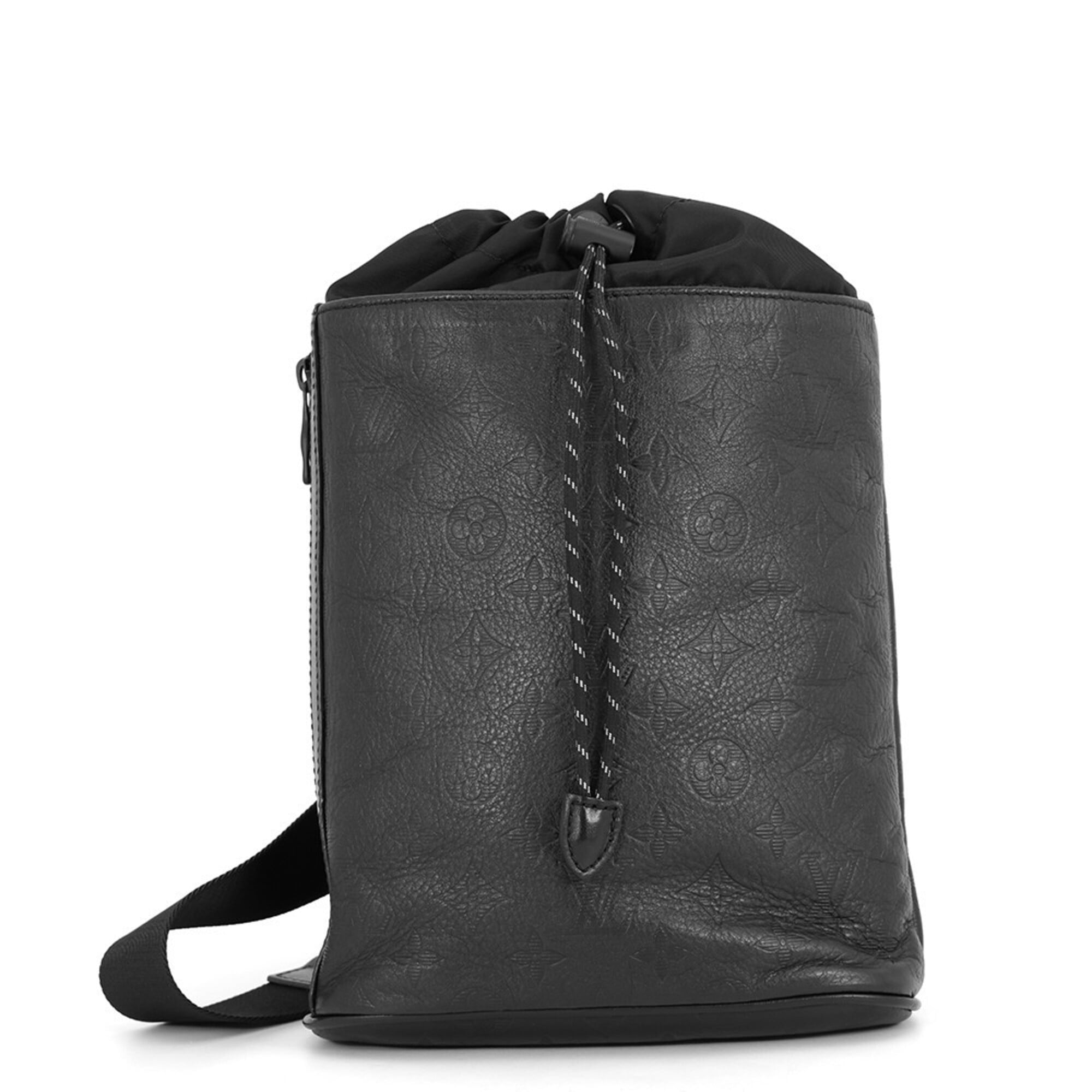 Louis Vuitton Black Monogram Noir Monogram Shadow Handbag Sling Bag (Pre-Owned)