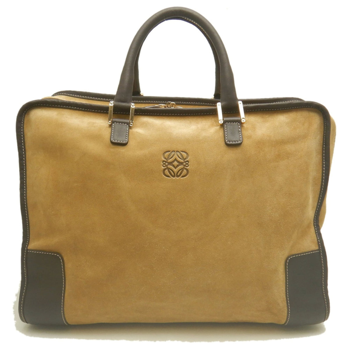 Loewe Brown Suede Leather Handbag (Pre-Owned)