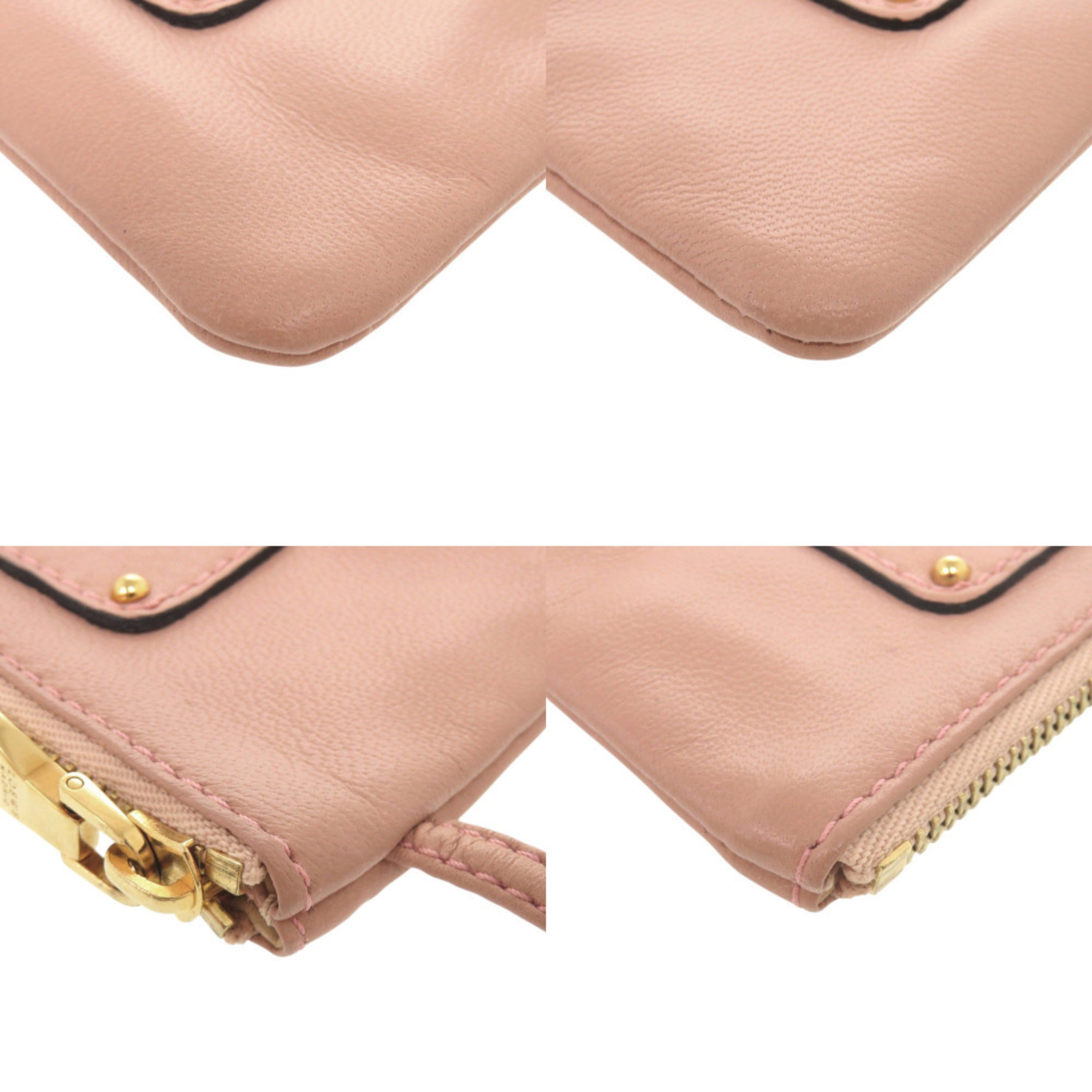 Loewe Pink Leather Coin Purse/Coin Case (Pre-Owned)