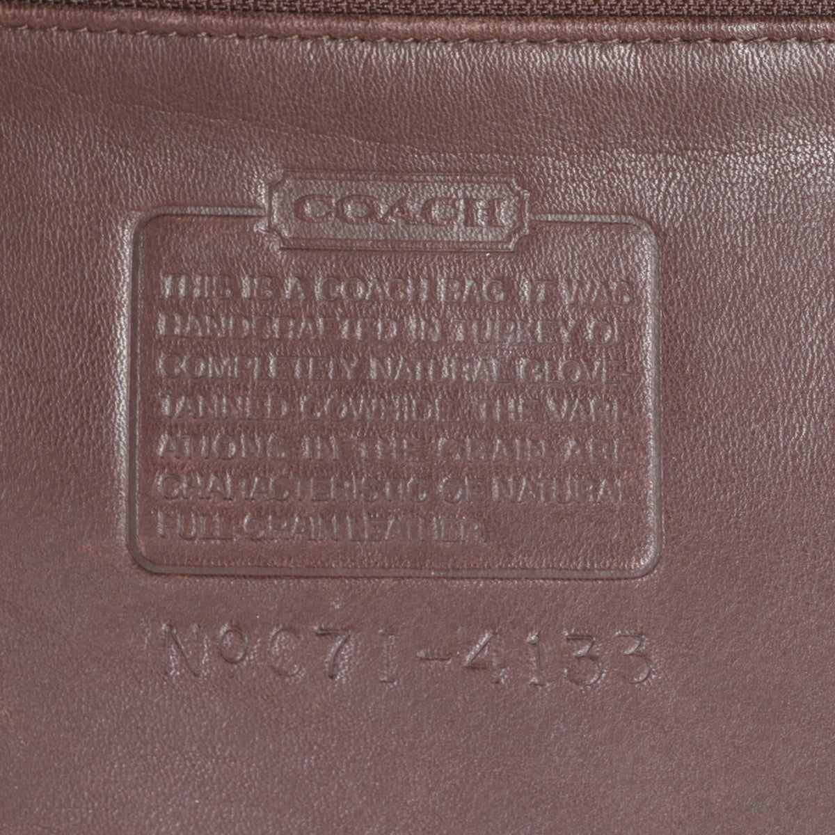 Coach Brown Leather Handbag Tote Bag (Pre-Owned)