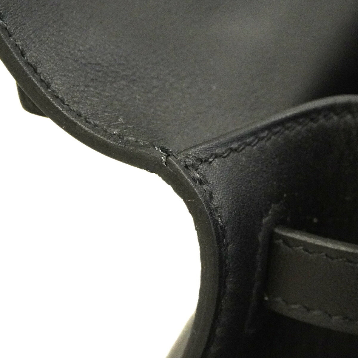 Hermes Black Swift Leather Handbag (Pre-Owned)