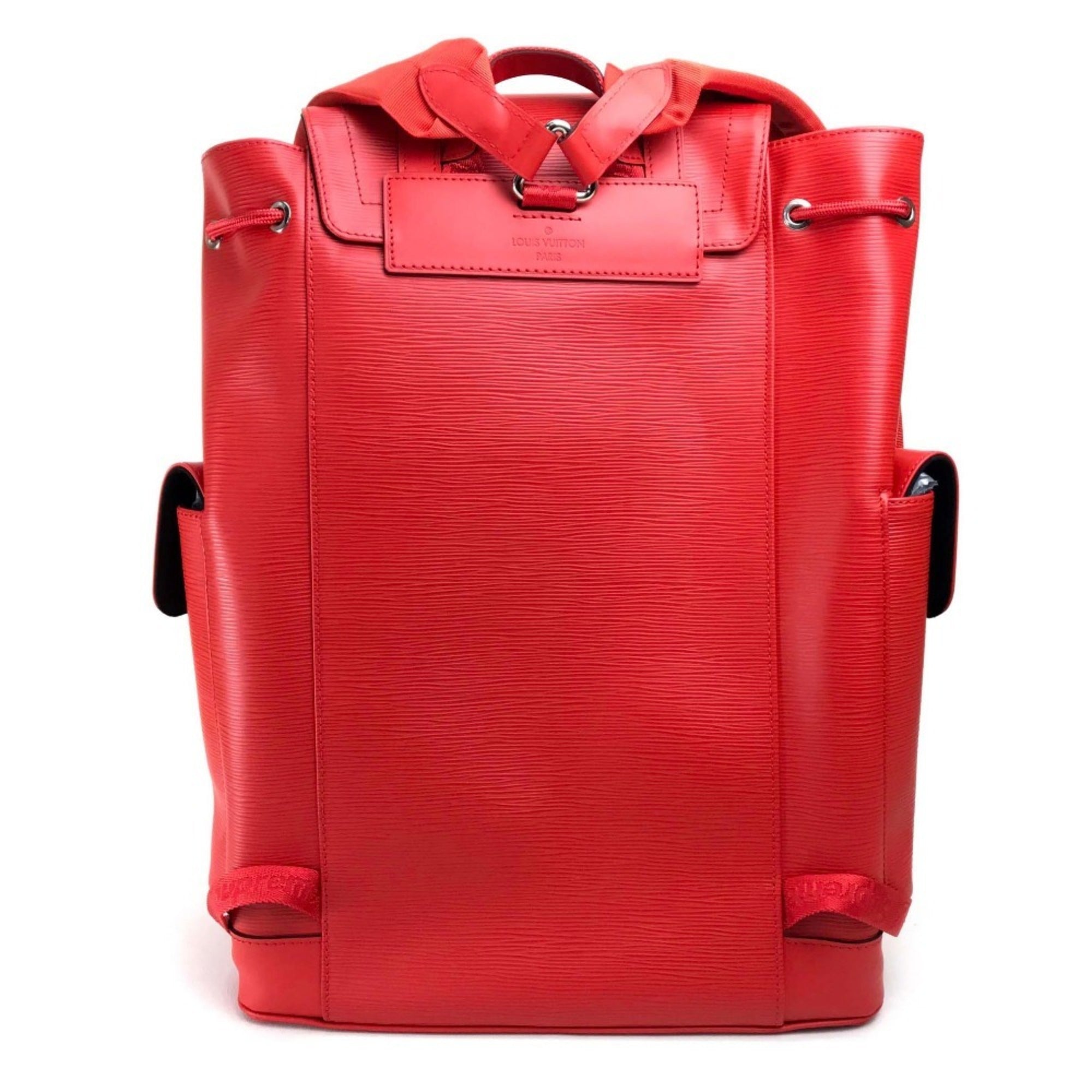 Louis Vuitton Red Color Epi Leather Backpack (Pre-Owned)