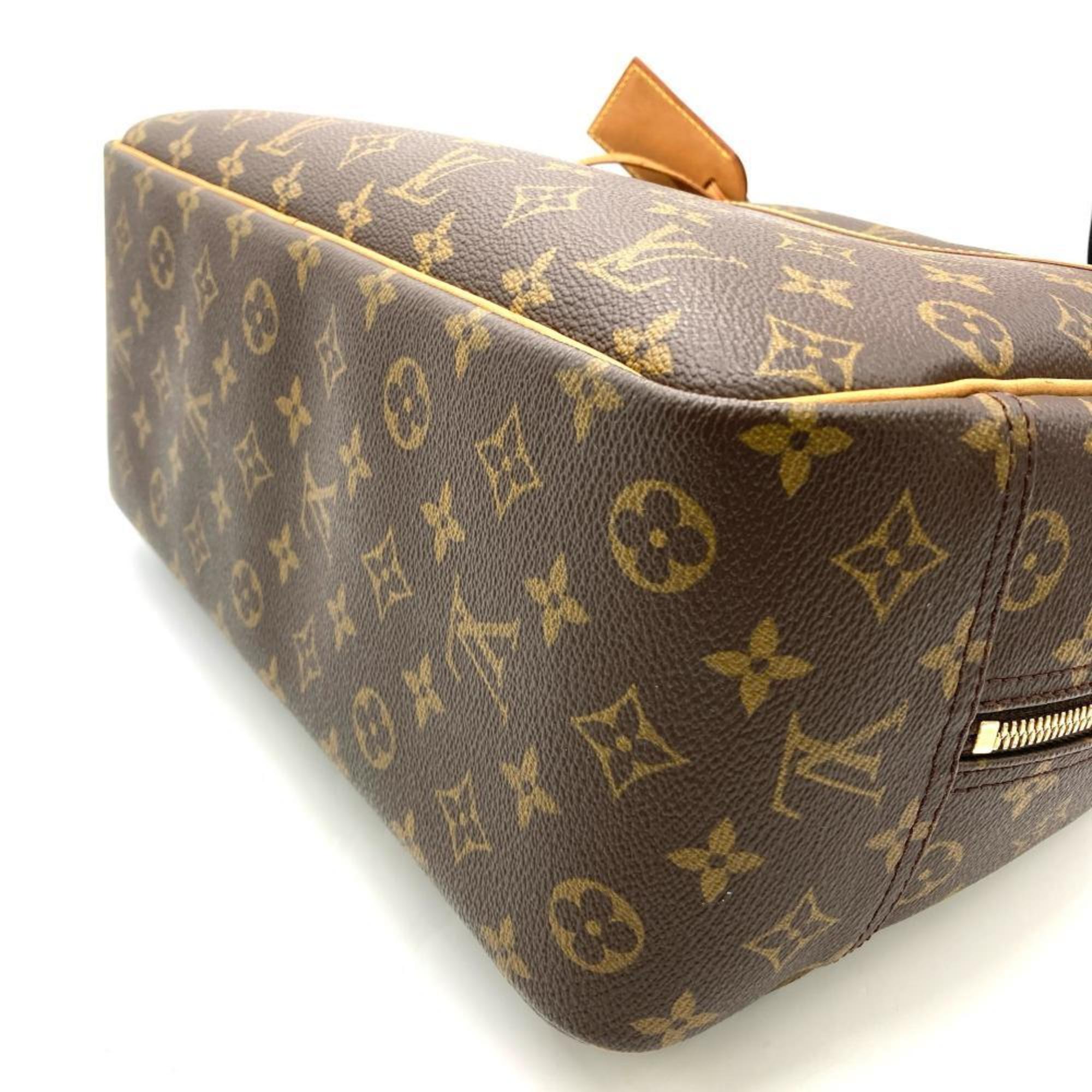 Louis Vuitton Monogram Brown Monogram Leather Tote Bag (Pre-Owned)