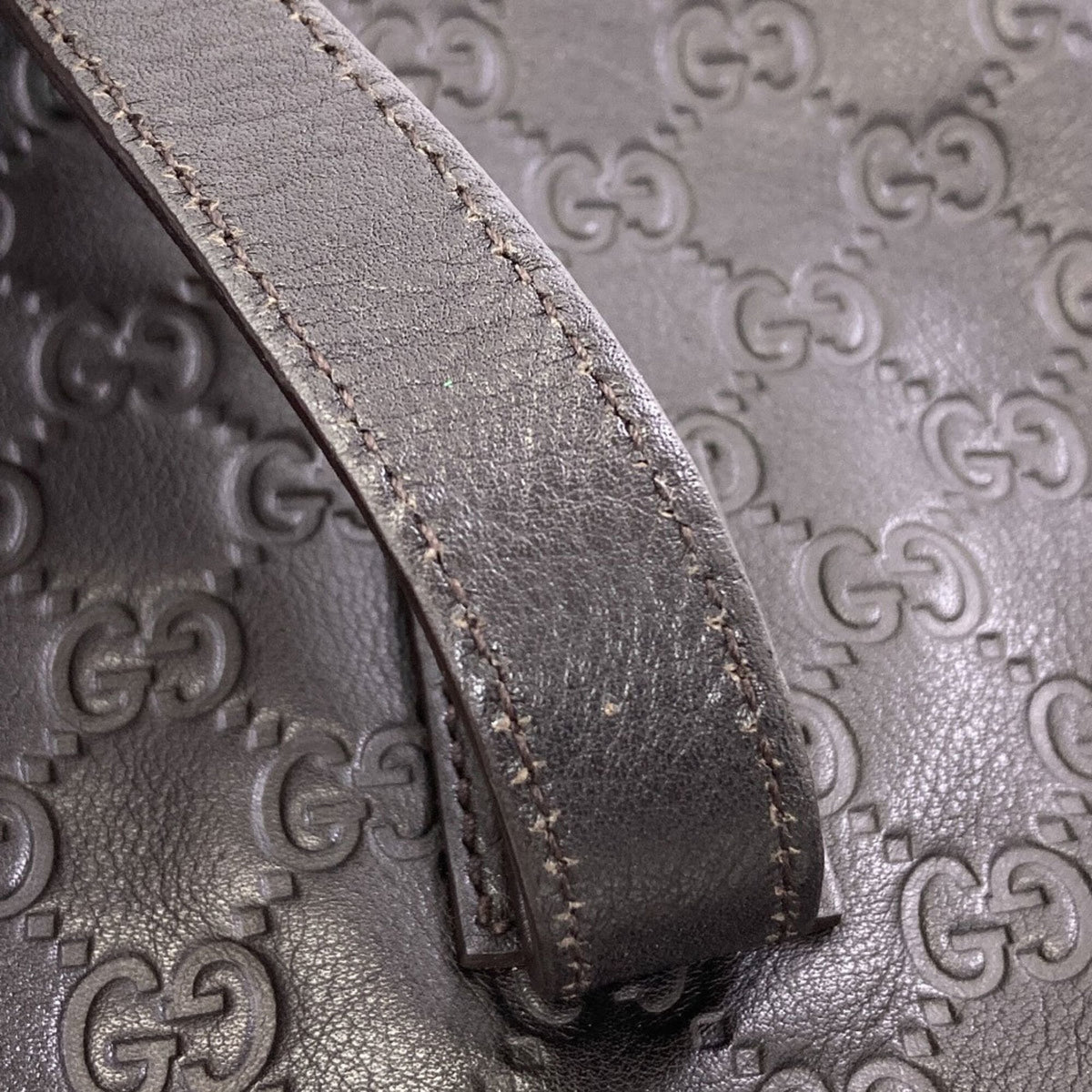 Gucci Black Leather Tote Bag (Pre-Owned)