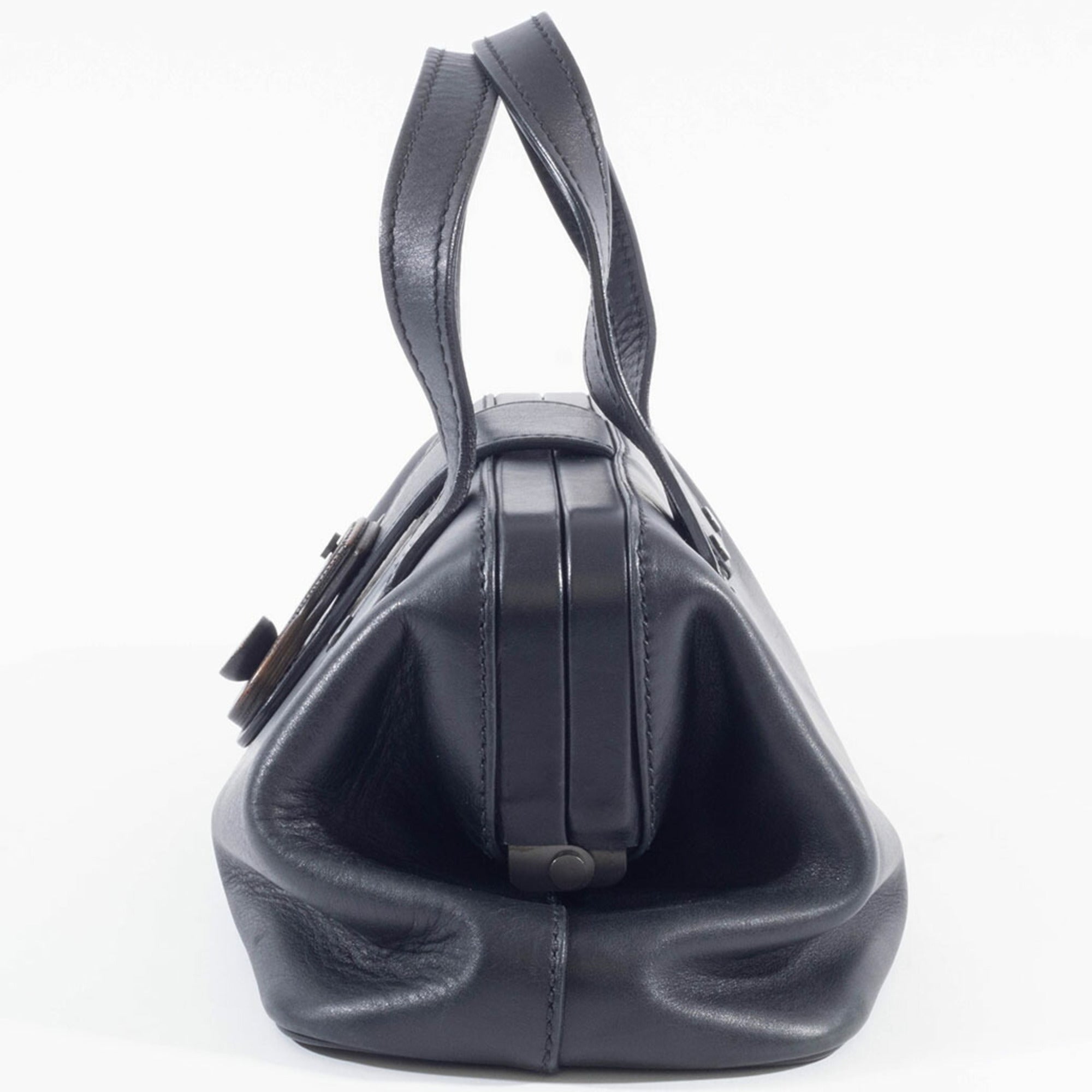 Gucci Black Leather Handbag (Pre-Owned)