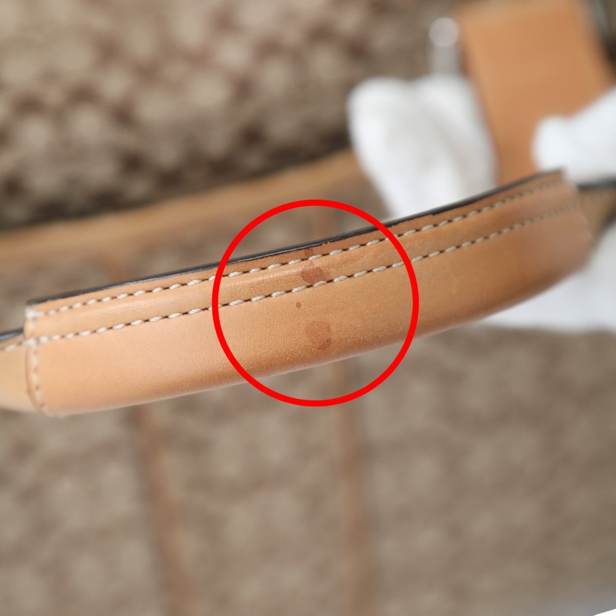 Coach Beige Canvas Briefcase (Pre-Owned)