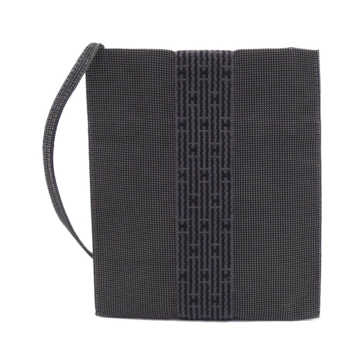 Hermes Black Canvas Pochette Shoulder Bag (Pre-Owned)
