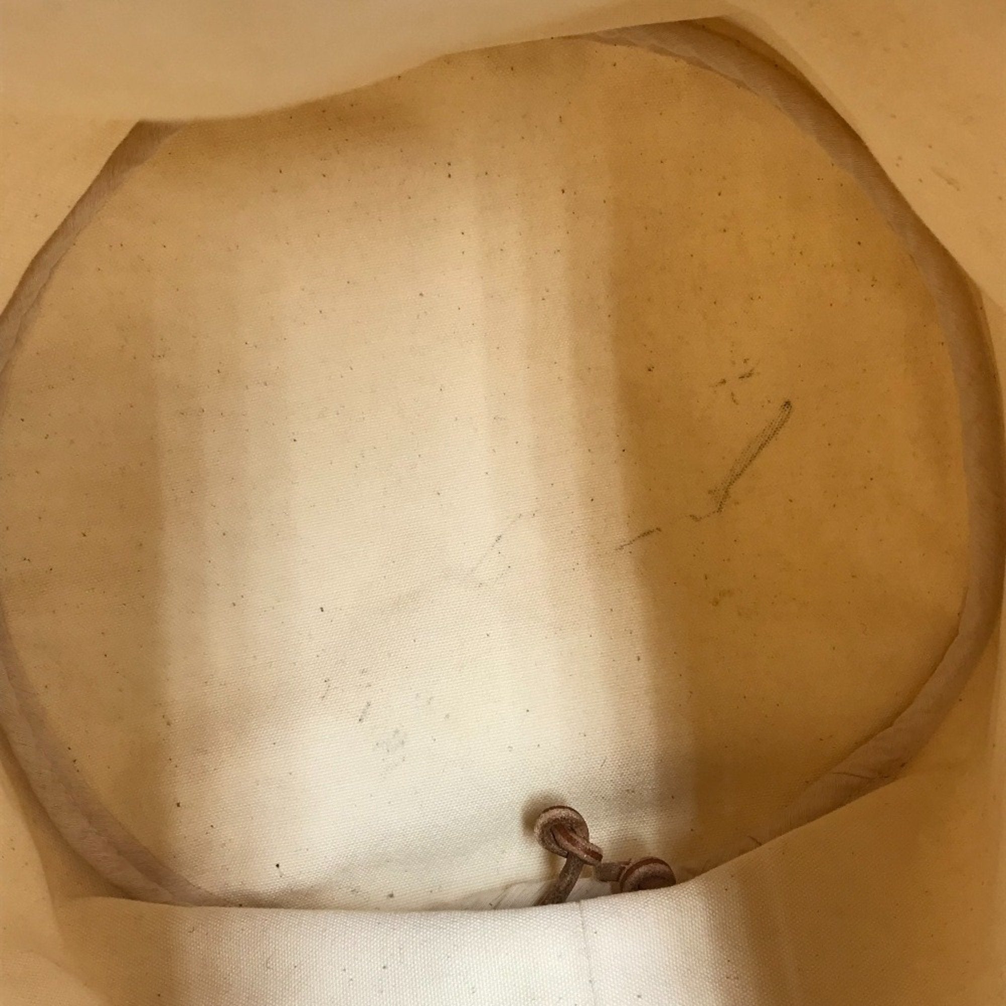 Hermes White Cotton Shoulder Bag (Pre-Owned)