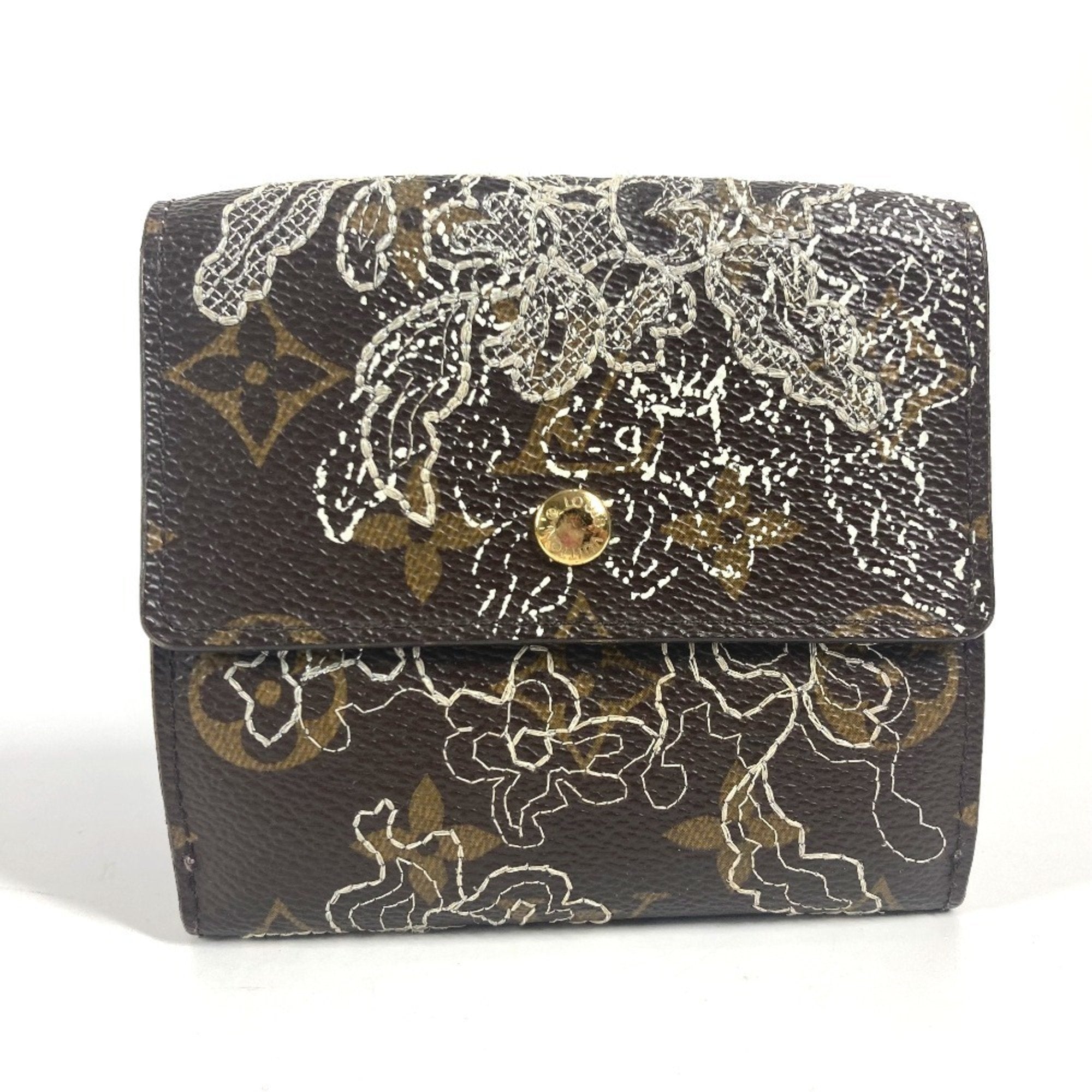 Louis Vuitton Brown Monogram Wallet (Tri-Fold) (Pre-Owned)