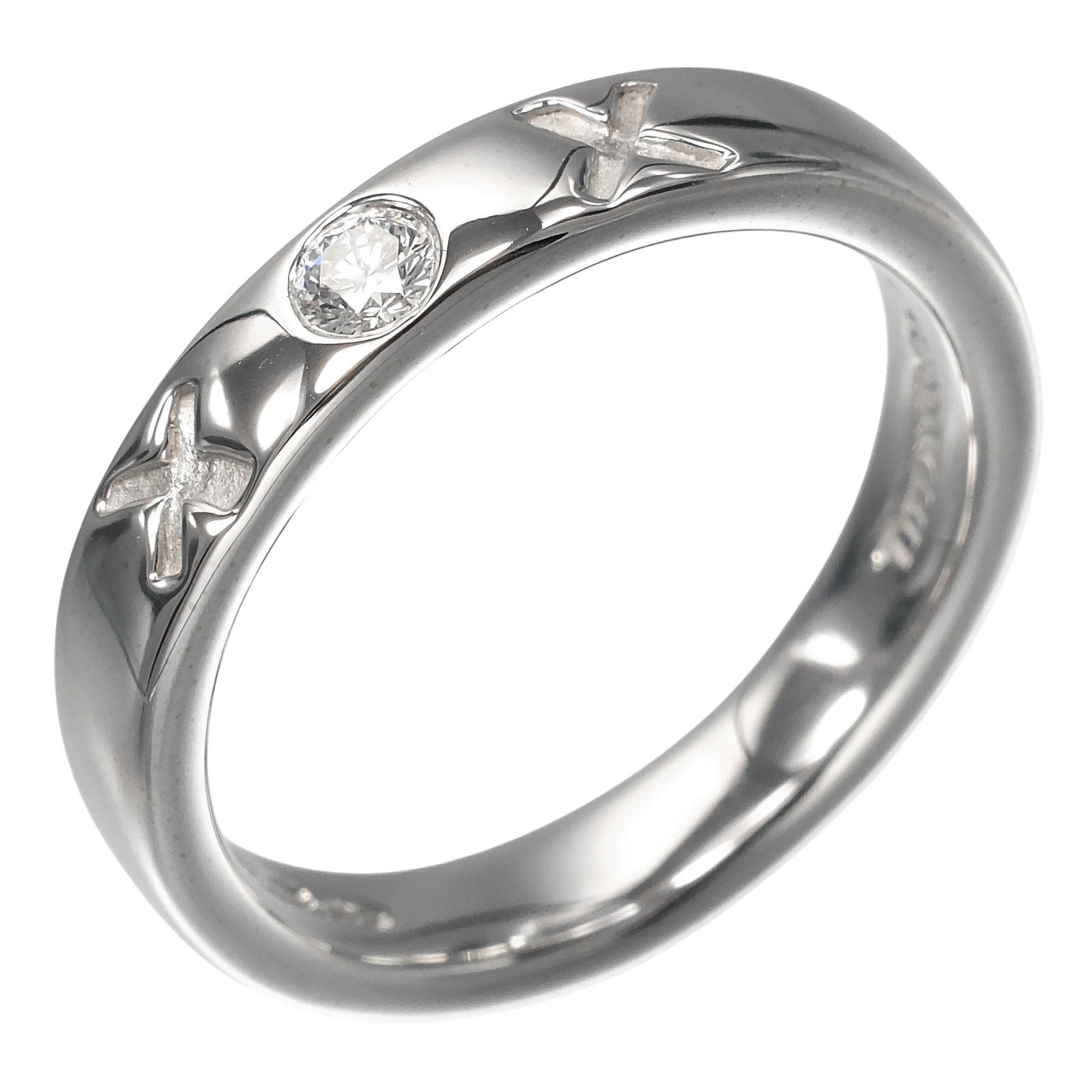 Tiffany White Gold (18K) Band Ring (Pre-Owned)