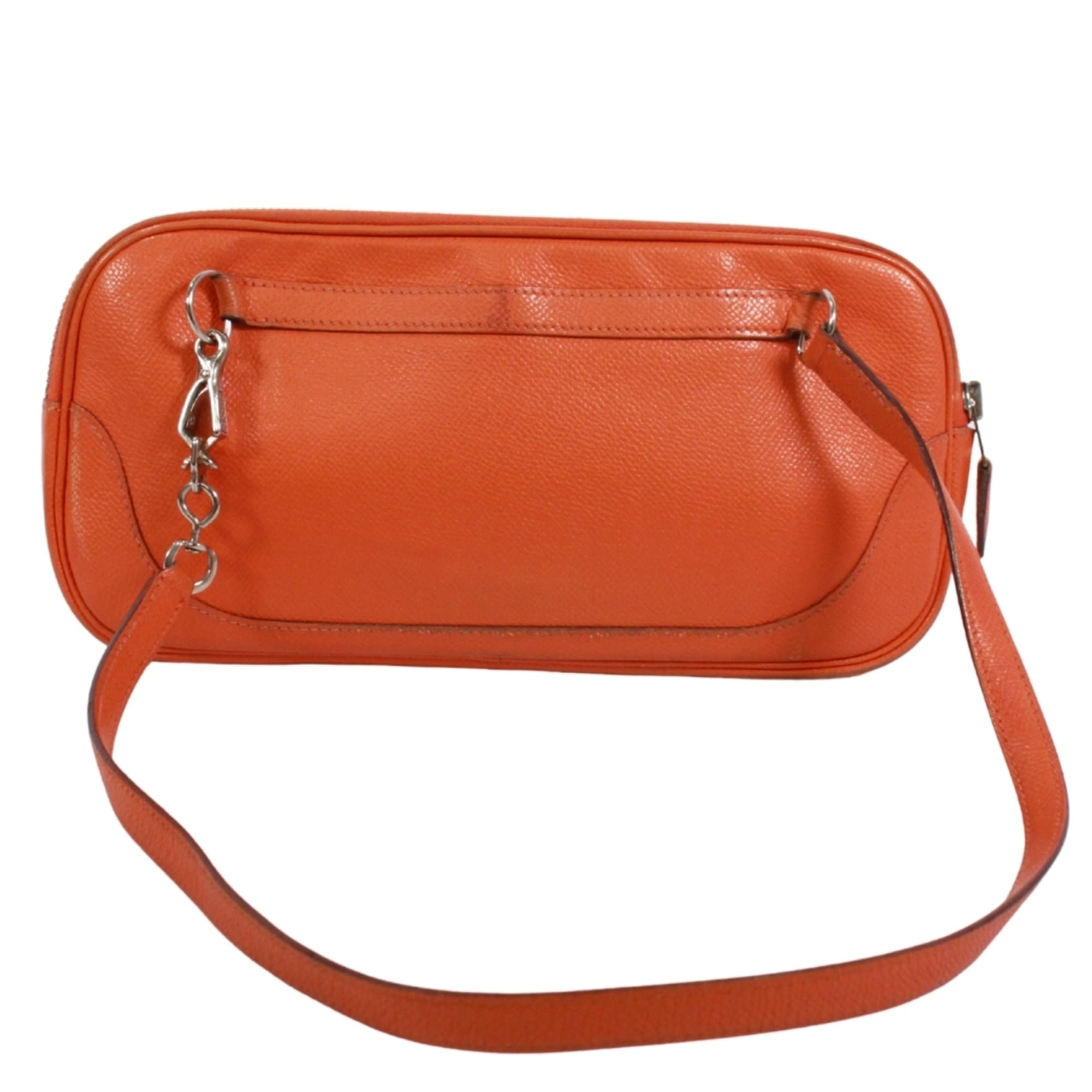 Hermes Orange Epsom Leather Pouch Shoulder Bag (Pre-Owned)
