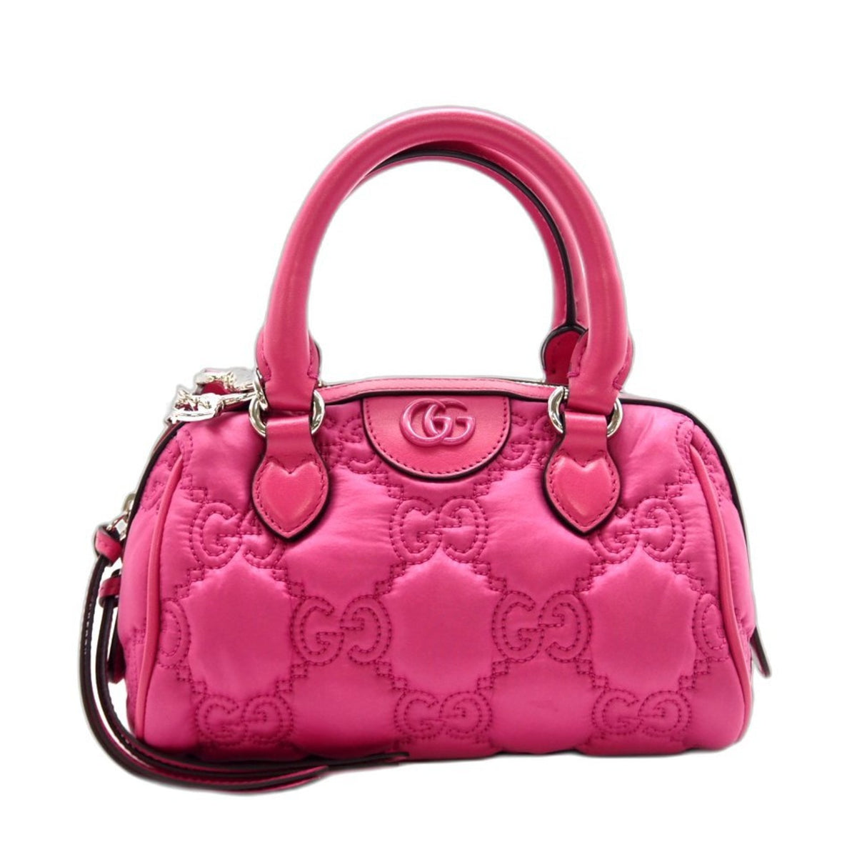 Gucci Pink Nylon Shoulder Bag (Pre-Owned)