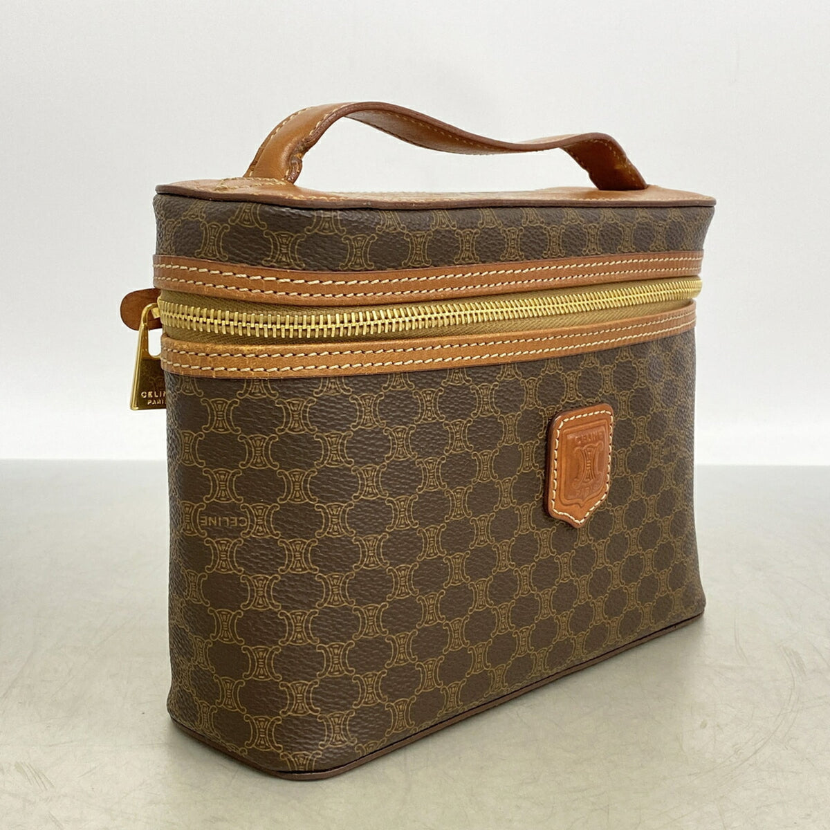 Celine Brown Pvc Vanity Bag (Pre-Owned)