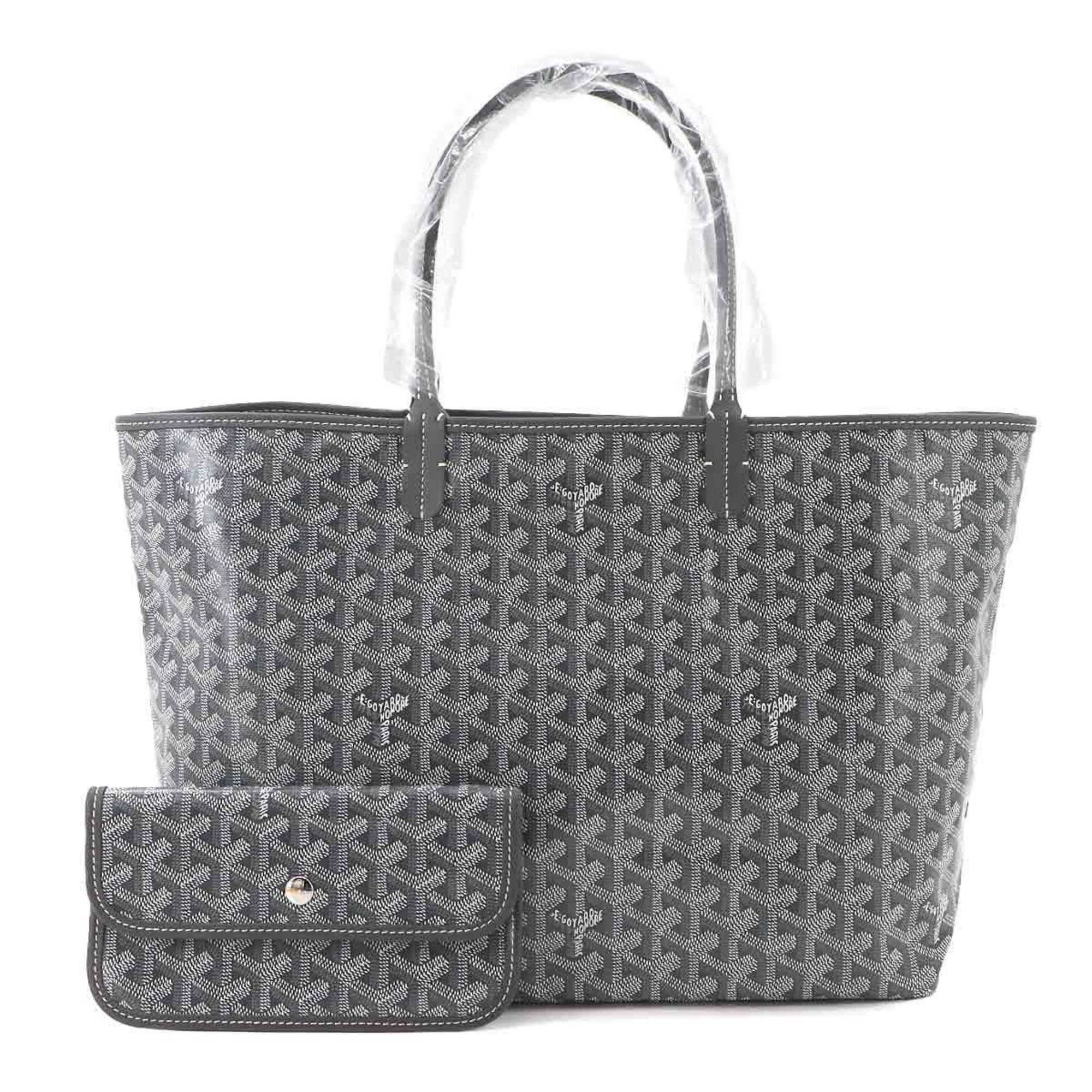 Goyard Saint Louis Gray Pvc Leather Tote Bag (Pre-Owned)