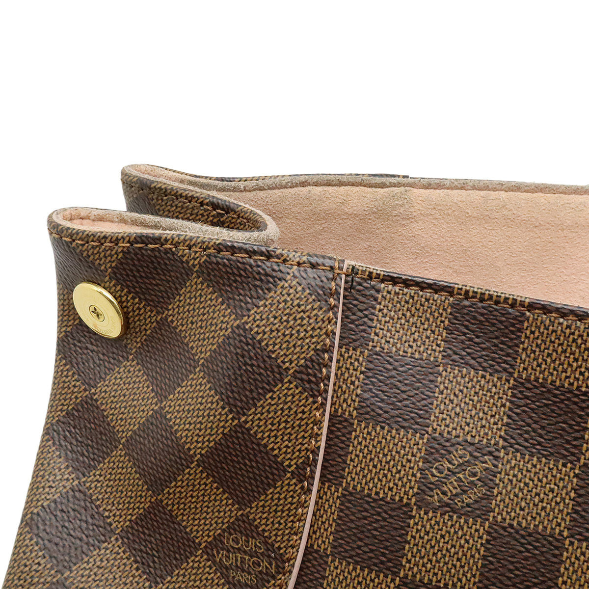 Louis Vuitton Brown Damier Canvas Rose Ballerine Pvc Coated Canvas Damier Canvas Shoulder Bag (Pre-Owned)