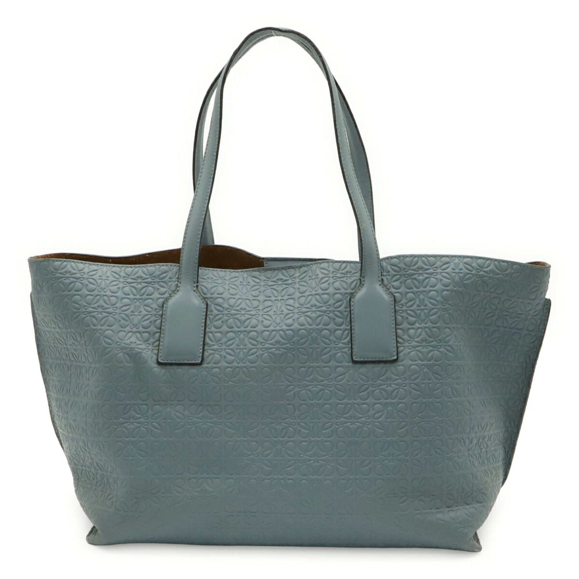 Loewe Light Blue Leather Tote Bag (Pre-Owned)