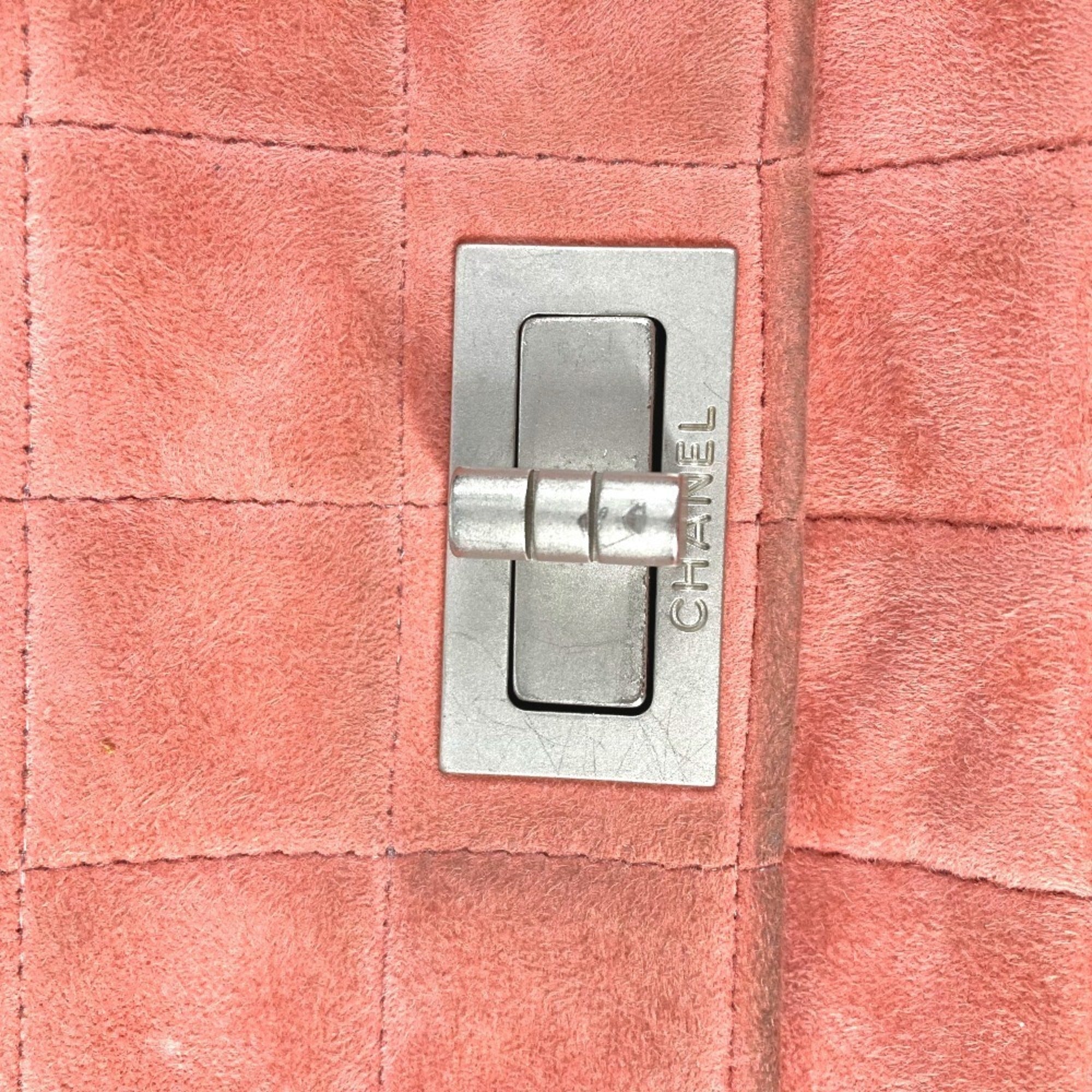Chanel 2.55 Pink Suede Shoulder Bag (Pre-Owned)