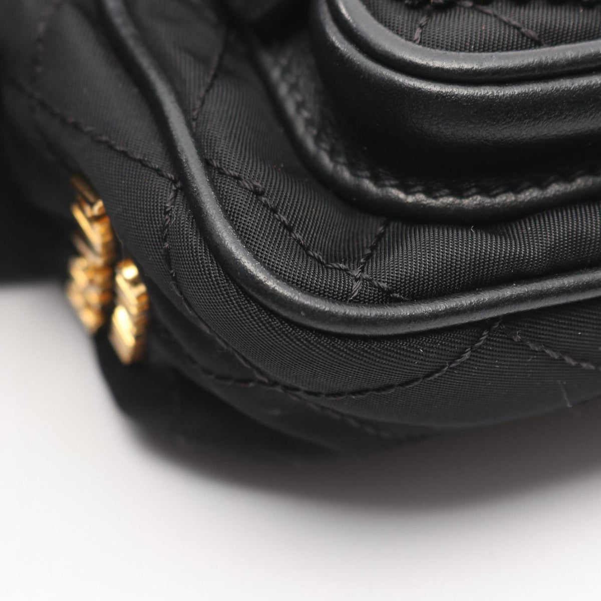 Prada Black Nylon Leather Fanny Pack (Pre-Owned)