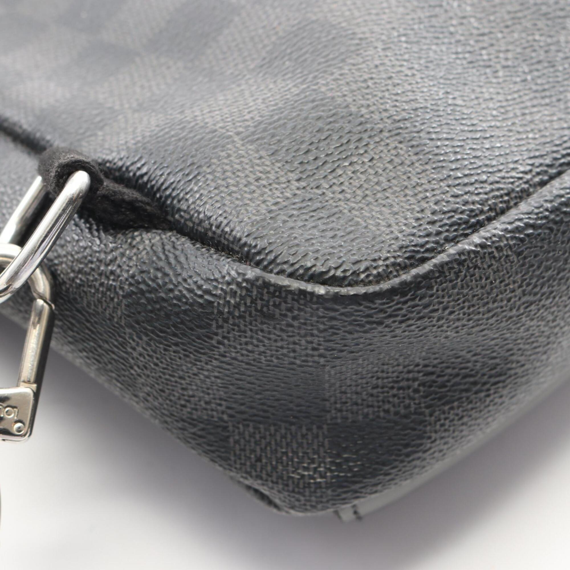 Louis Vuitton Black Damier Graphite Leather Fanny Pack Sling Bag (Pre-Owned)