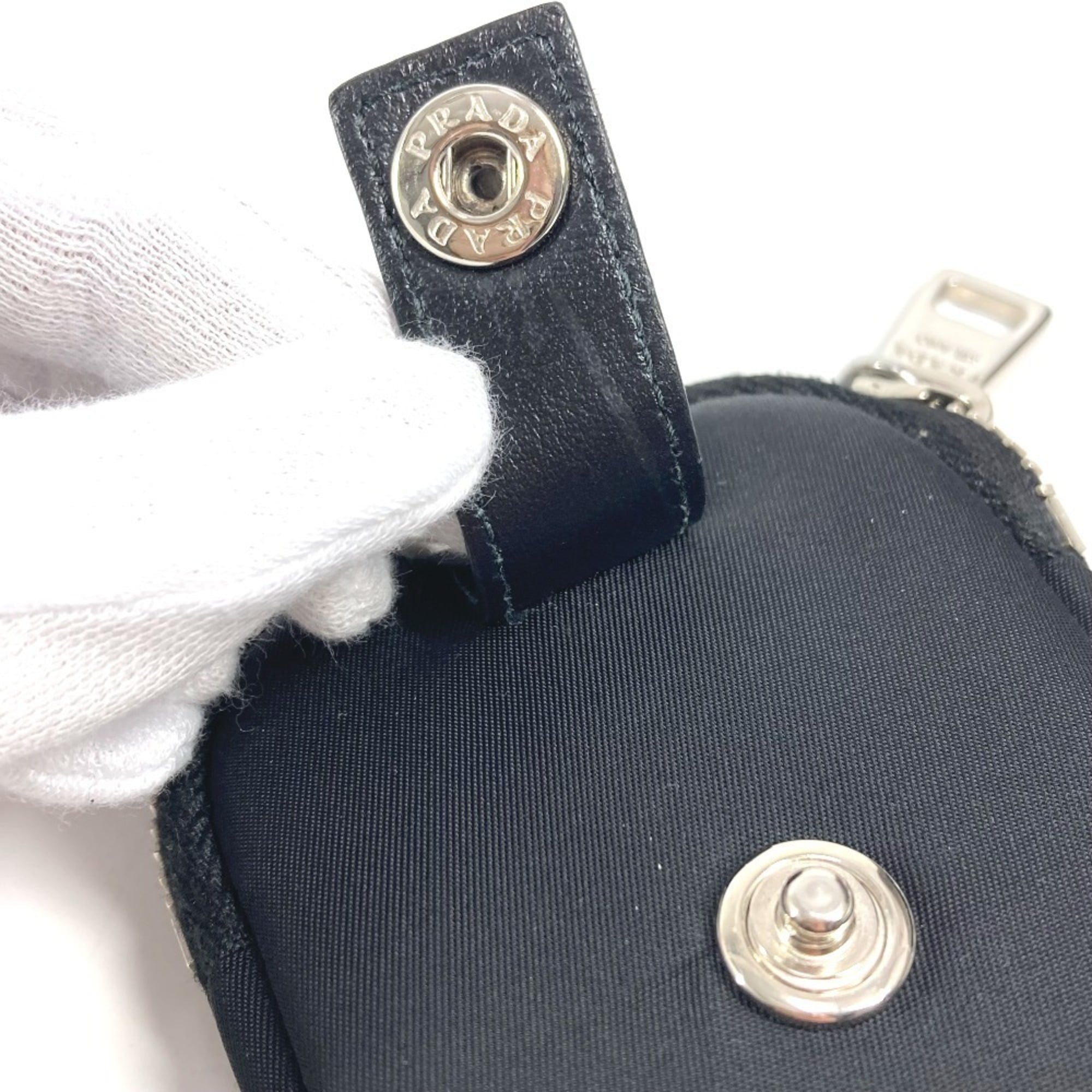 Prada Black Nylon Leather Fanny Pack Pouch (Pre-Owned)