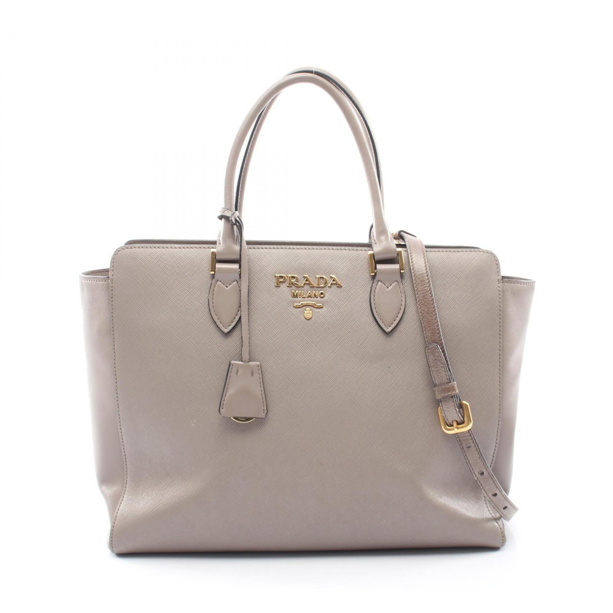 Prada Beige Leather Handbag (Pre-Owned)
