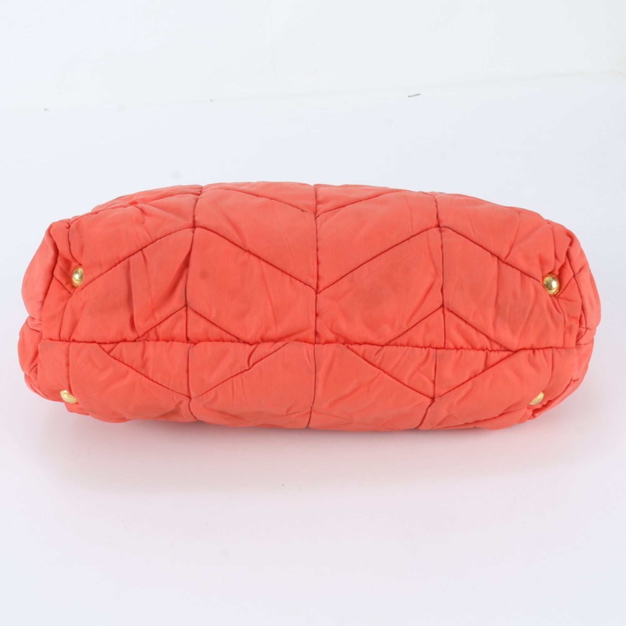 Prada Pink Leather Nylon Handbag Shoulder Bag Tote Bag (Pre-Owned)