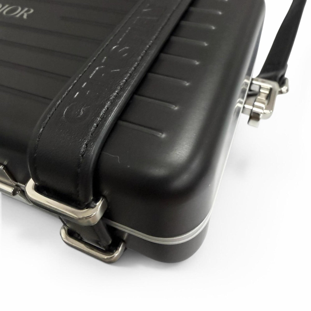 Rimowa Black Aluminum Leather Shoulder Bag (Pre-Owned)