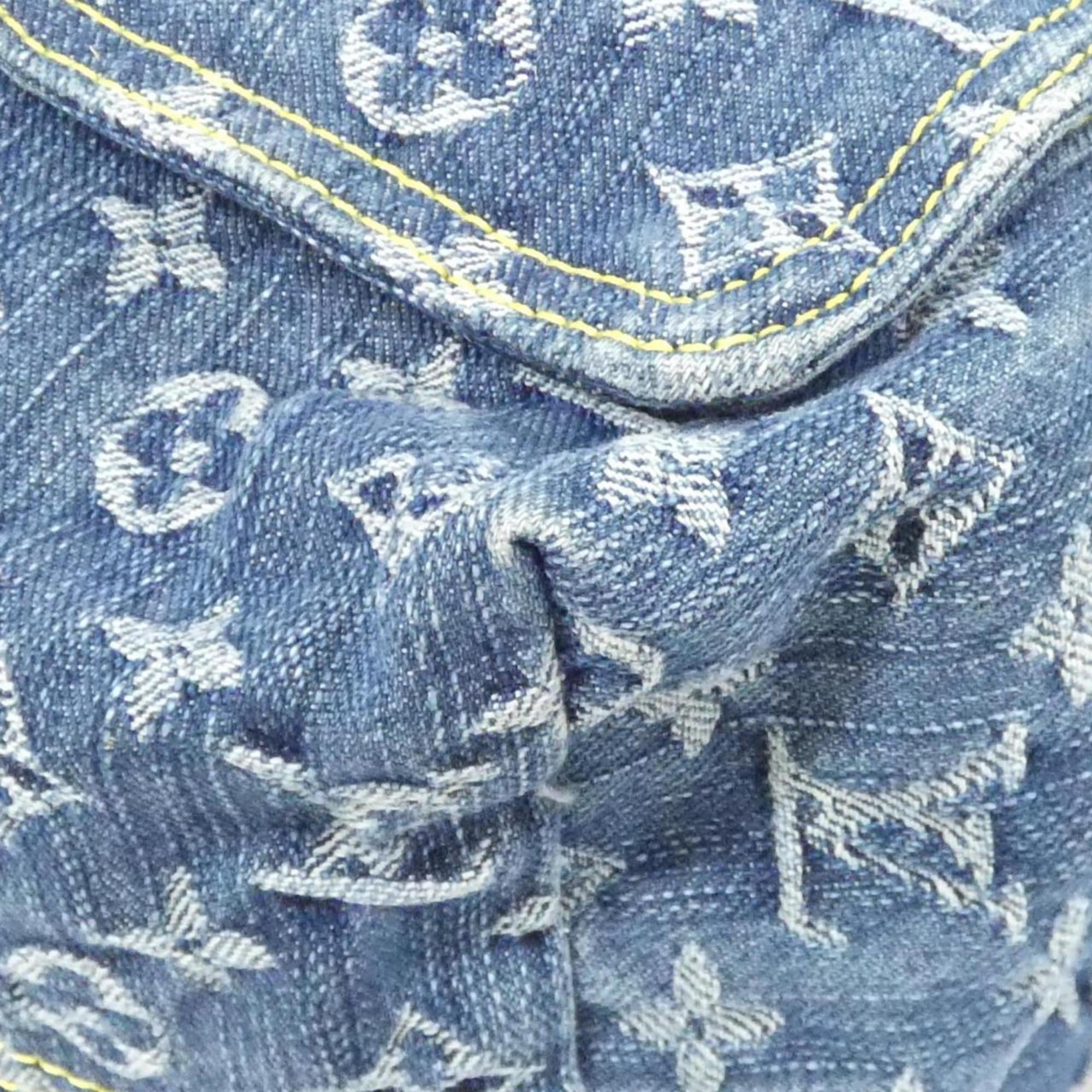 Louis Vuitton Monogram Denim Blue Monogram Denim Backpack (Pre-Owned)