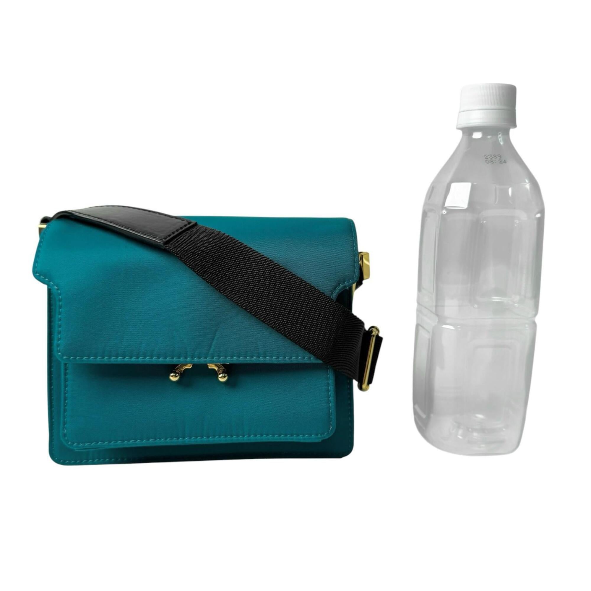Marni Blue Green Nylon Shoulder Bag (Pre-Owned)