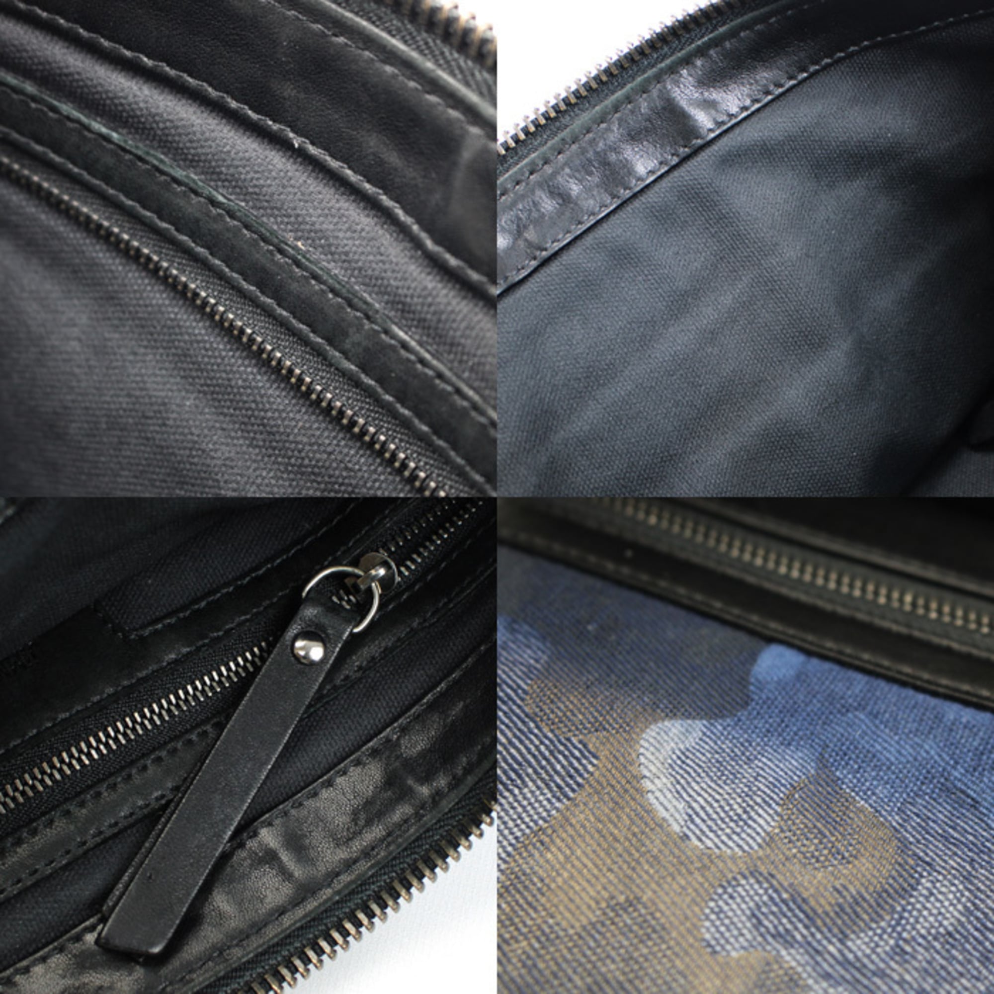 Jimmy Choo Navy Denim Leather Shoulder Bag (Pre-Owned)