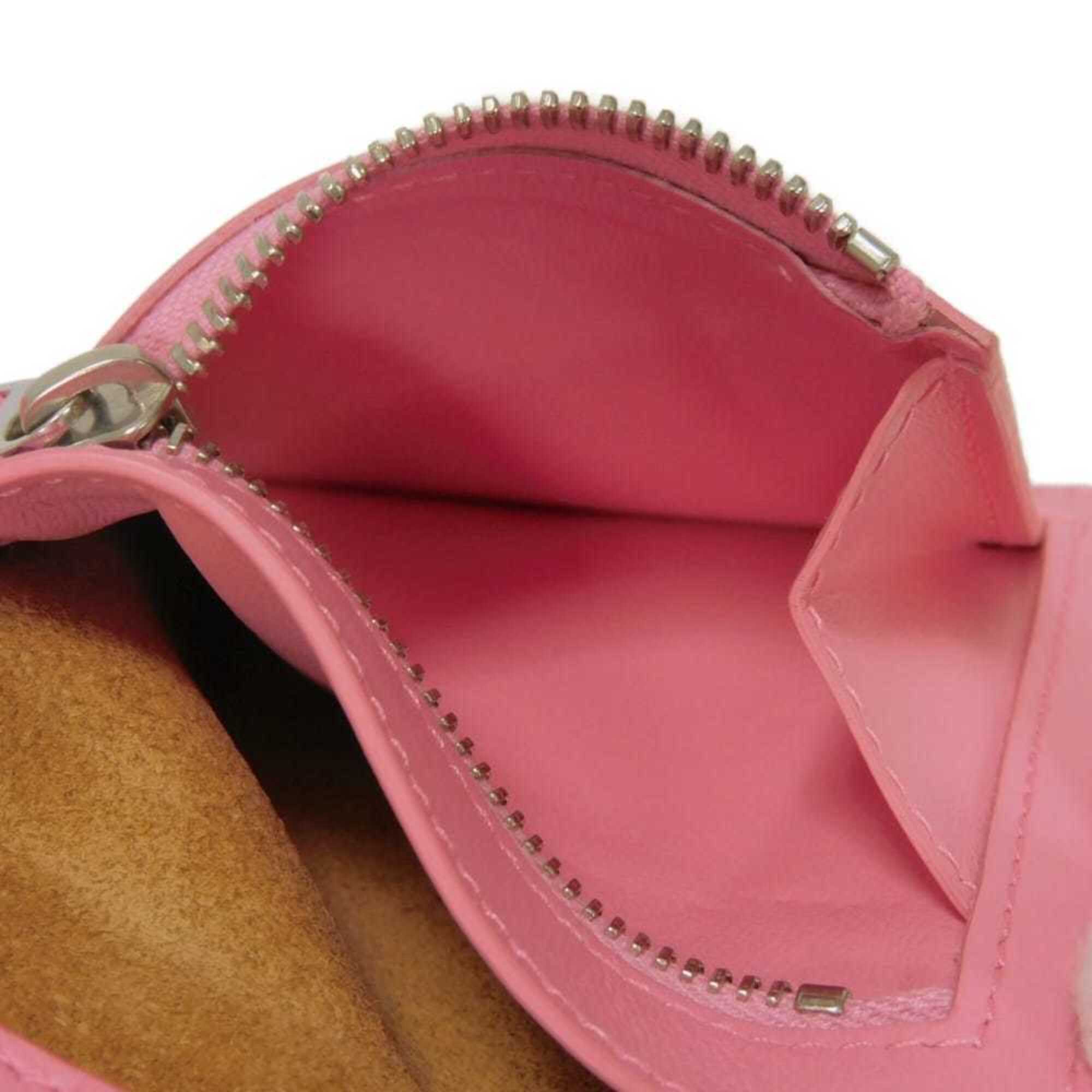 Bottega Veneta Intrecciato Red Color Leather Long Bill Wallet (Bi-Fold) (Pre-Owned)