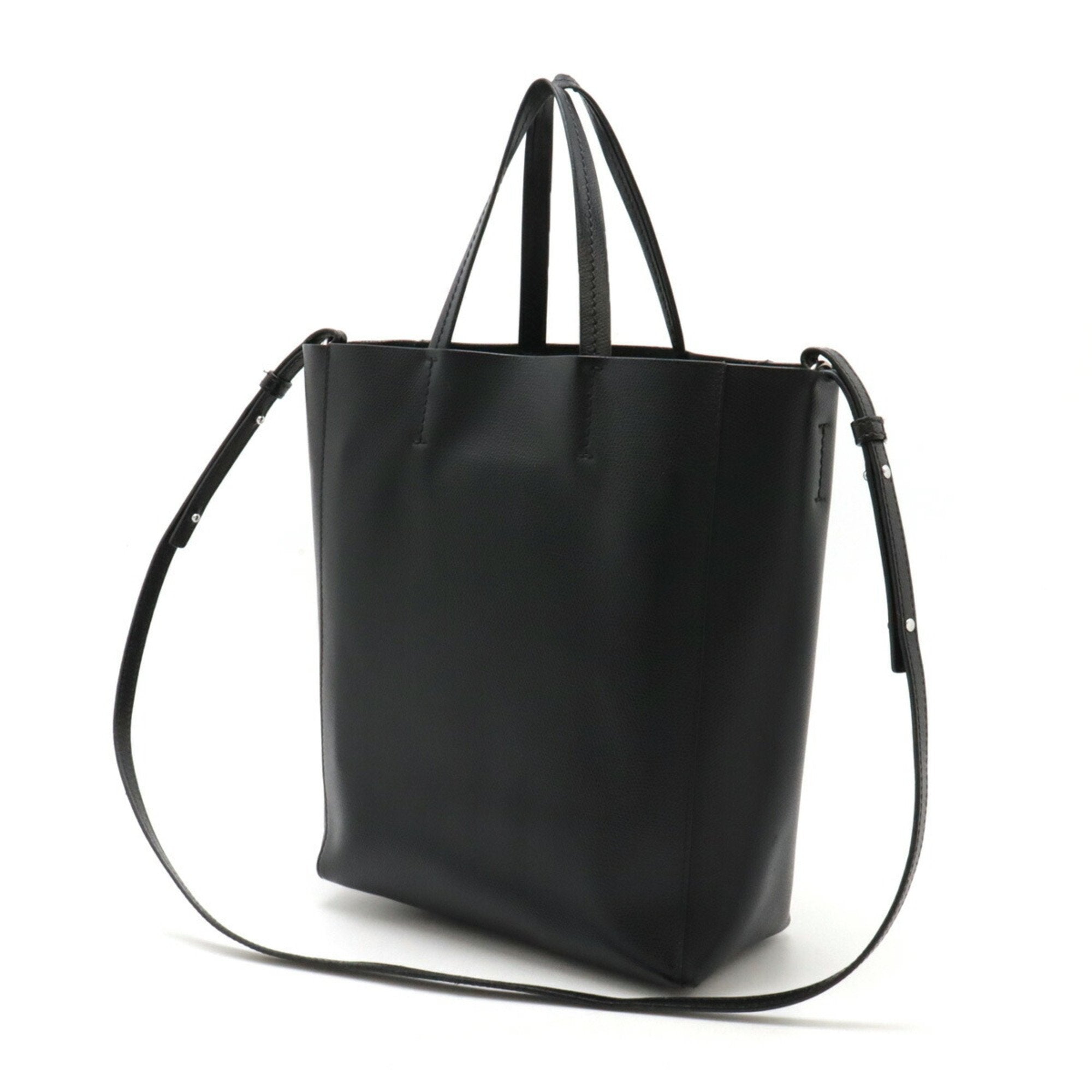 Celine Black Leather Handbag Shoulder Bag Tote Bag (Pre-Owned)