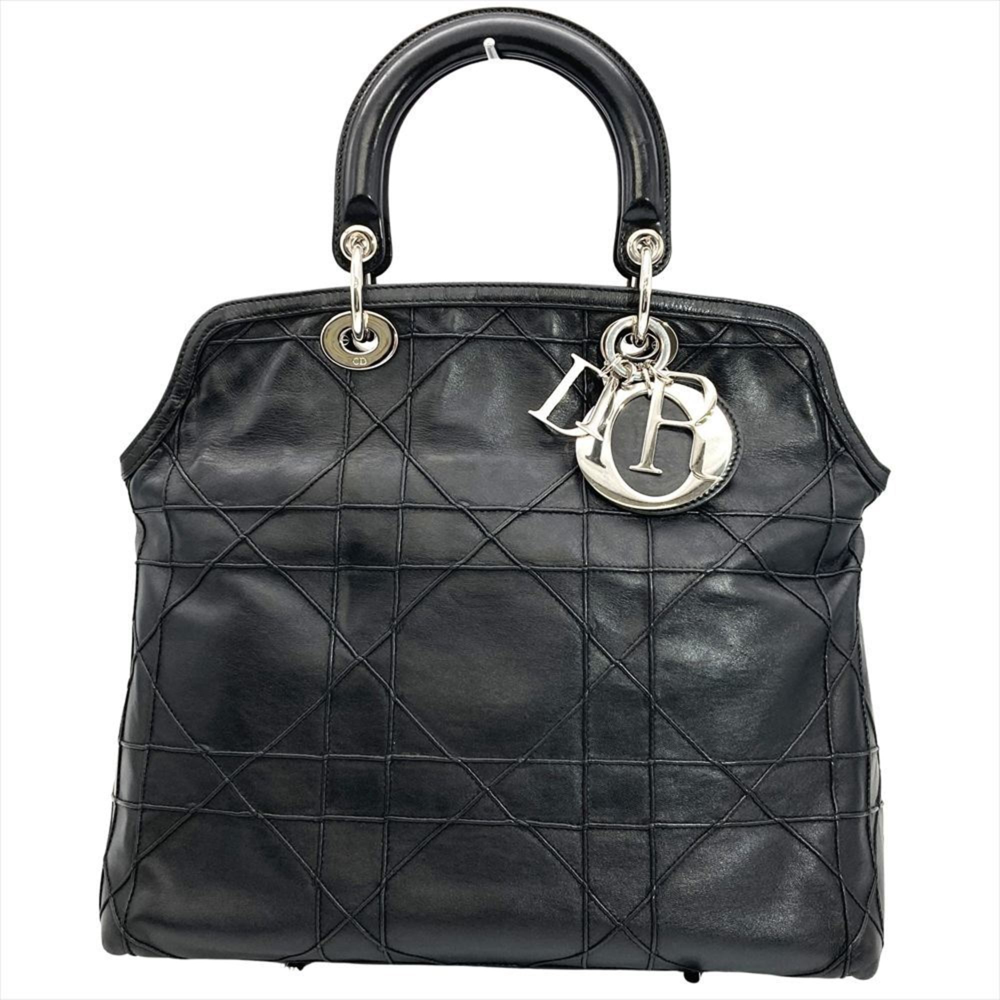 Christian Dior Black Leather Handbag (Pre-Owned)