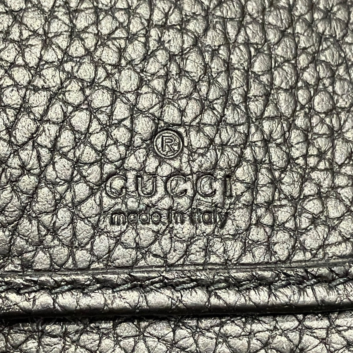 Gucci Black Leather Long Wallet (Bi-Fold) (Pre-Owned)
