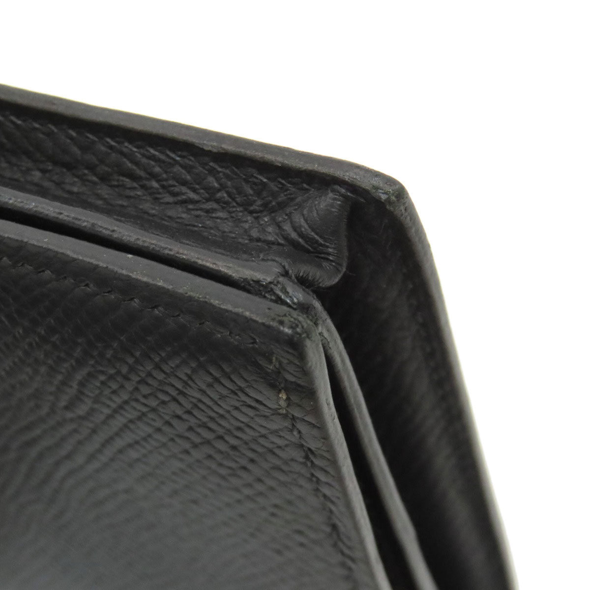 Hermes Black Epsom Leather Coin Purse/Coin Case (Pre-Owned)
