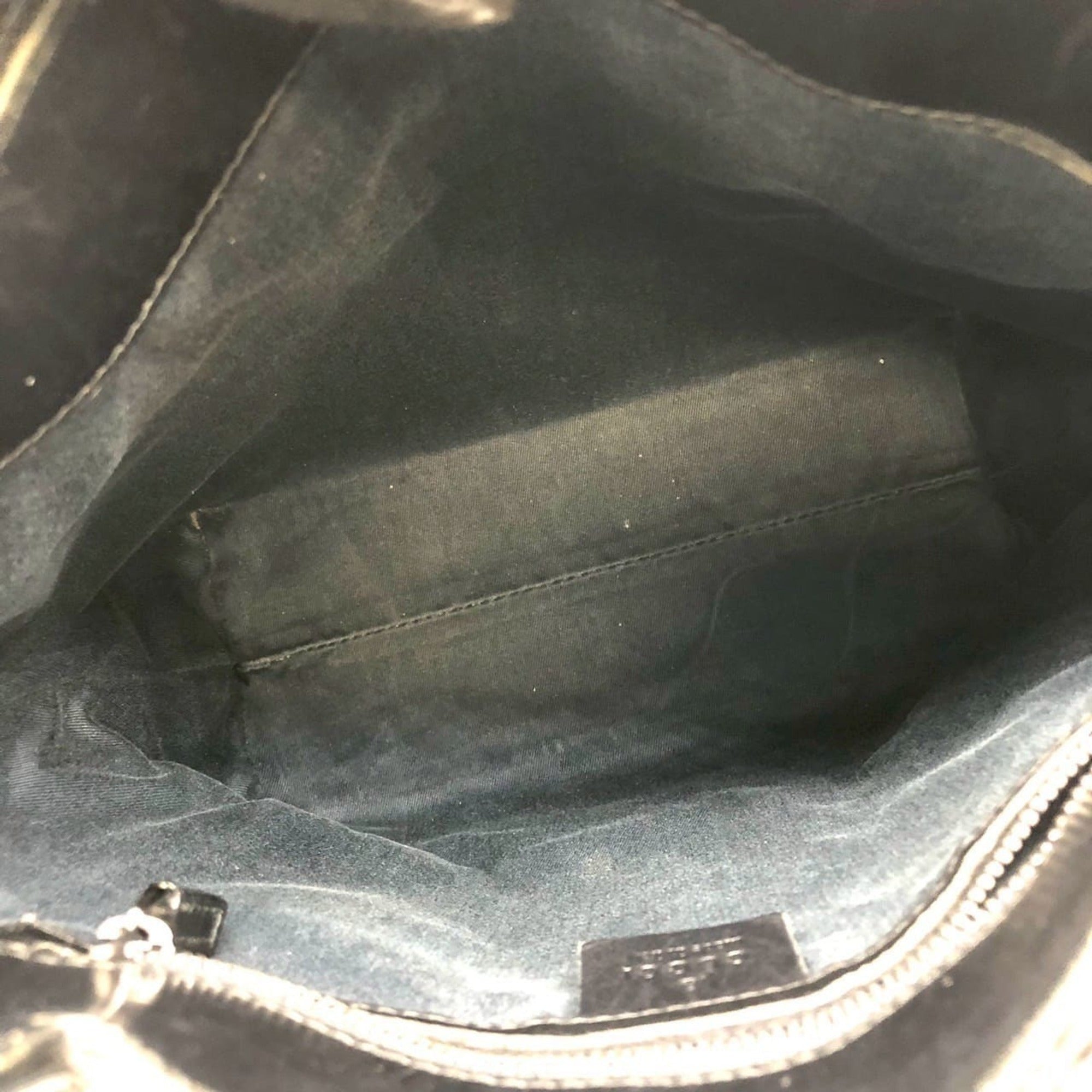 Gucci Gg Canvas Black Gg Canvas Handbag Tote Bag (Pre-Owned)