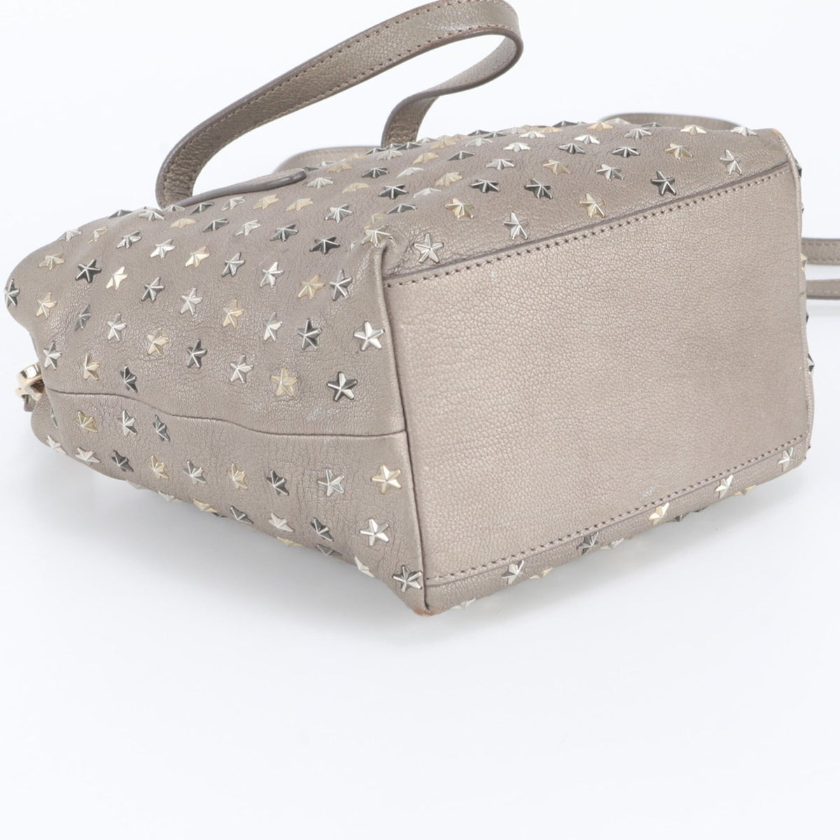 Jimmy Choo Brown Leather Handbag Shoulder Bag (Pre-Owned)