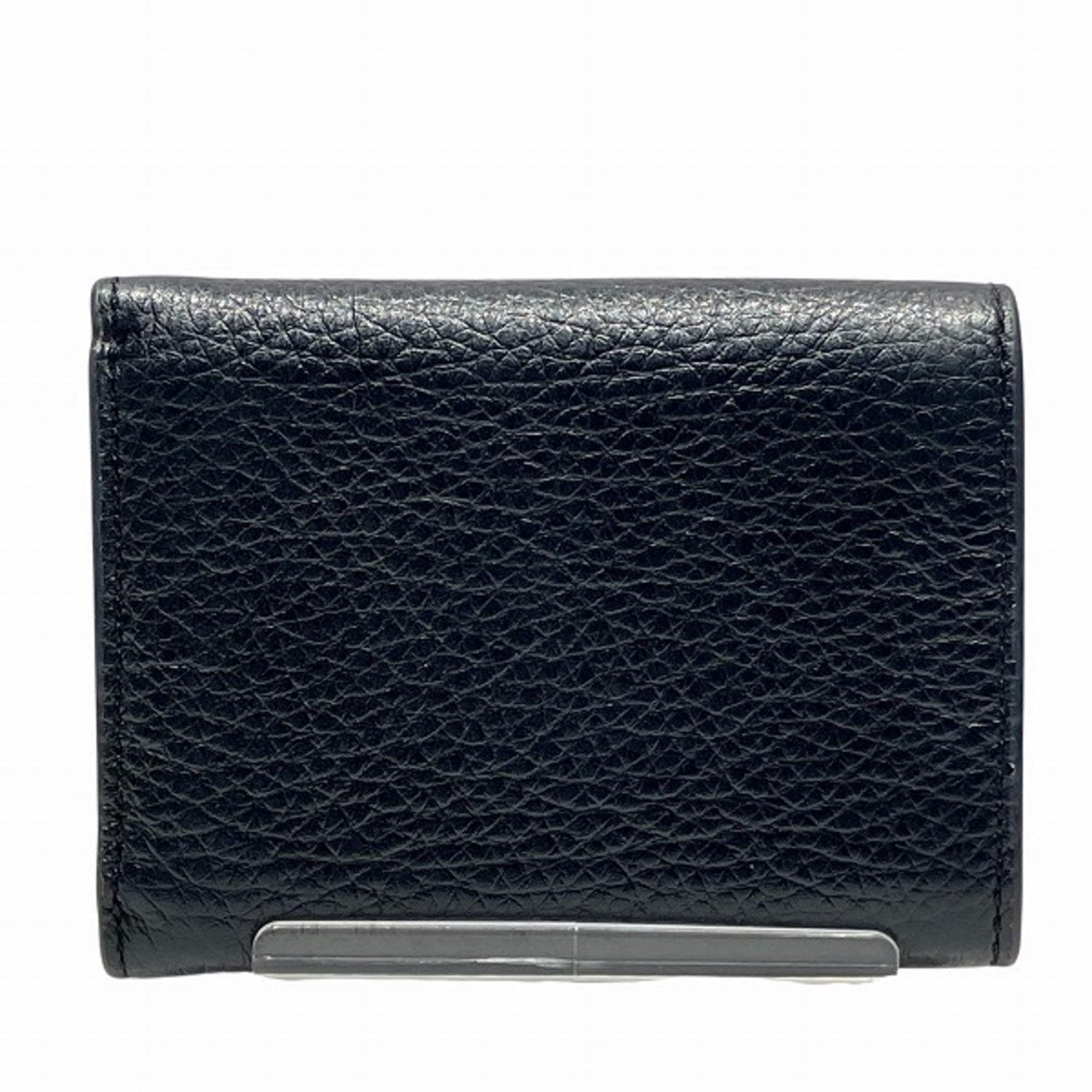 Coach Black Leather Wallet (Tri-Fold) (Pre-Owned)