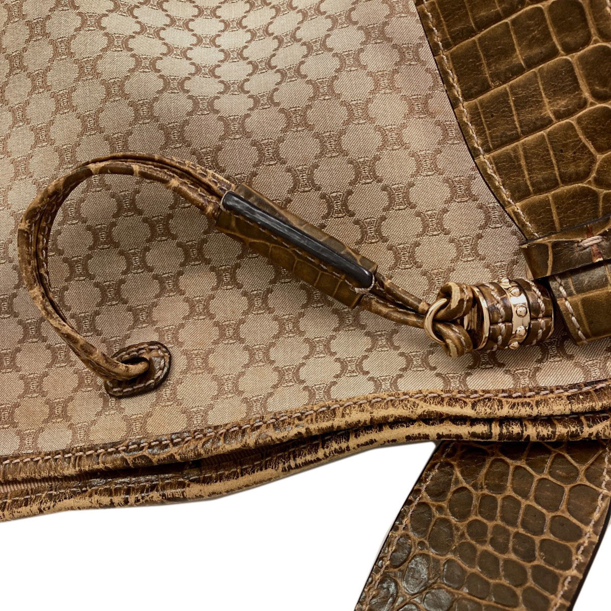 Celine Beige Canvas Tote Bag (Pre-Owned)