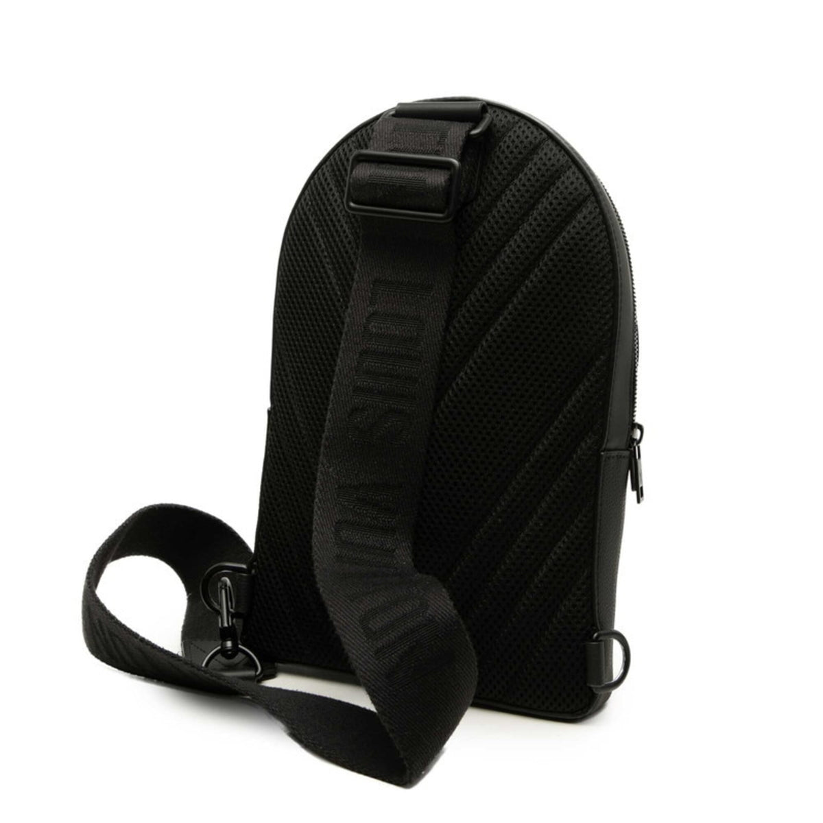 Louis Vuitton Black Leather Shoulder Bag Sling Bag (Pre-Owned)